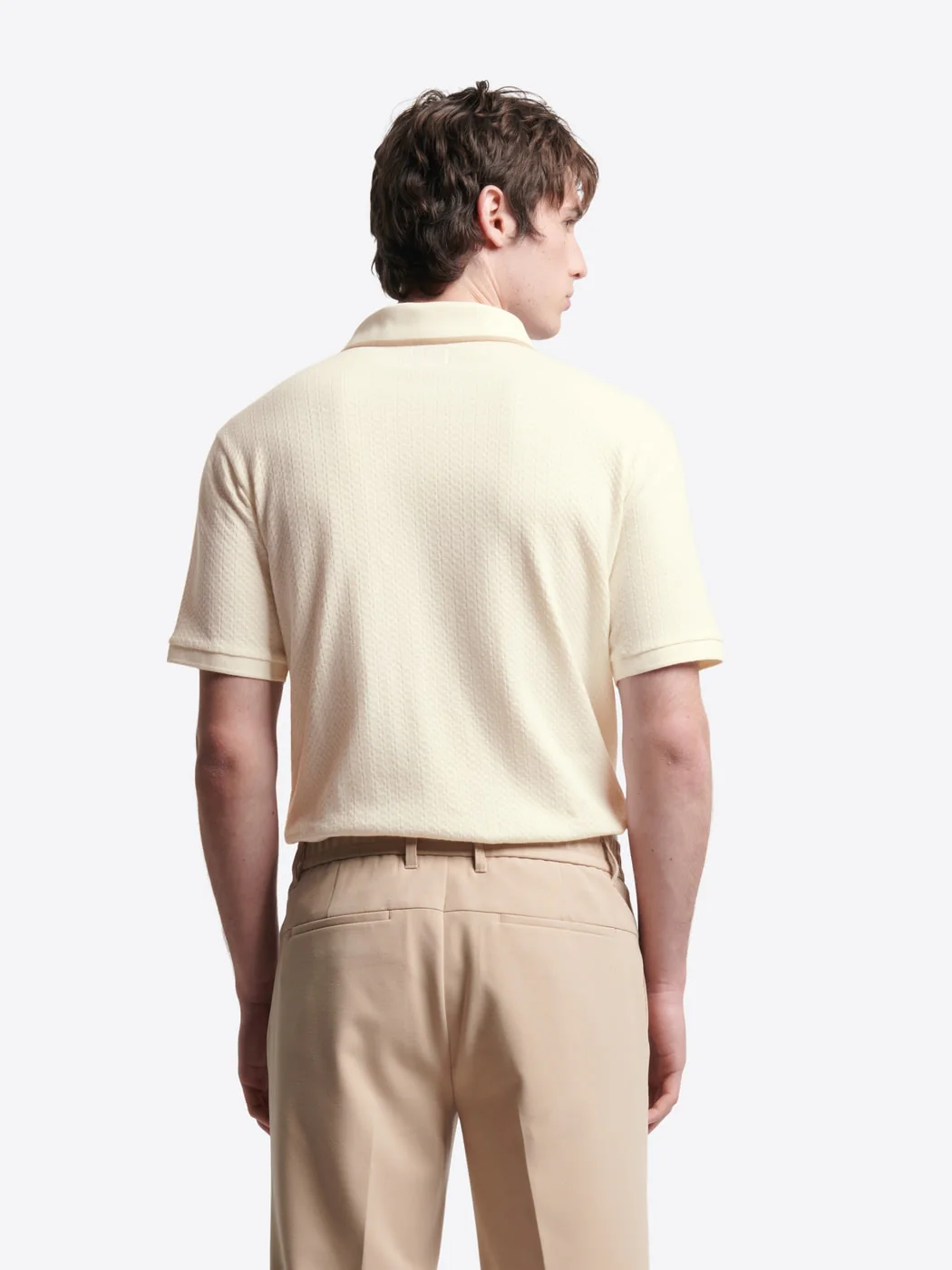 Polo col ouvert en coton - Image 2