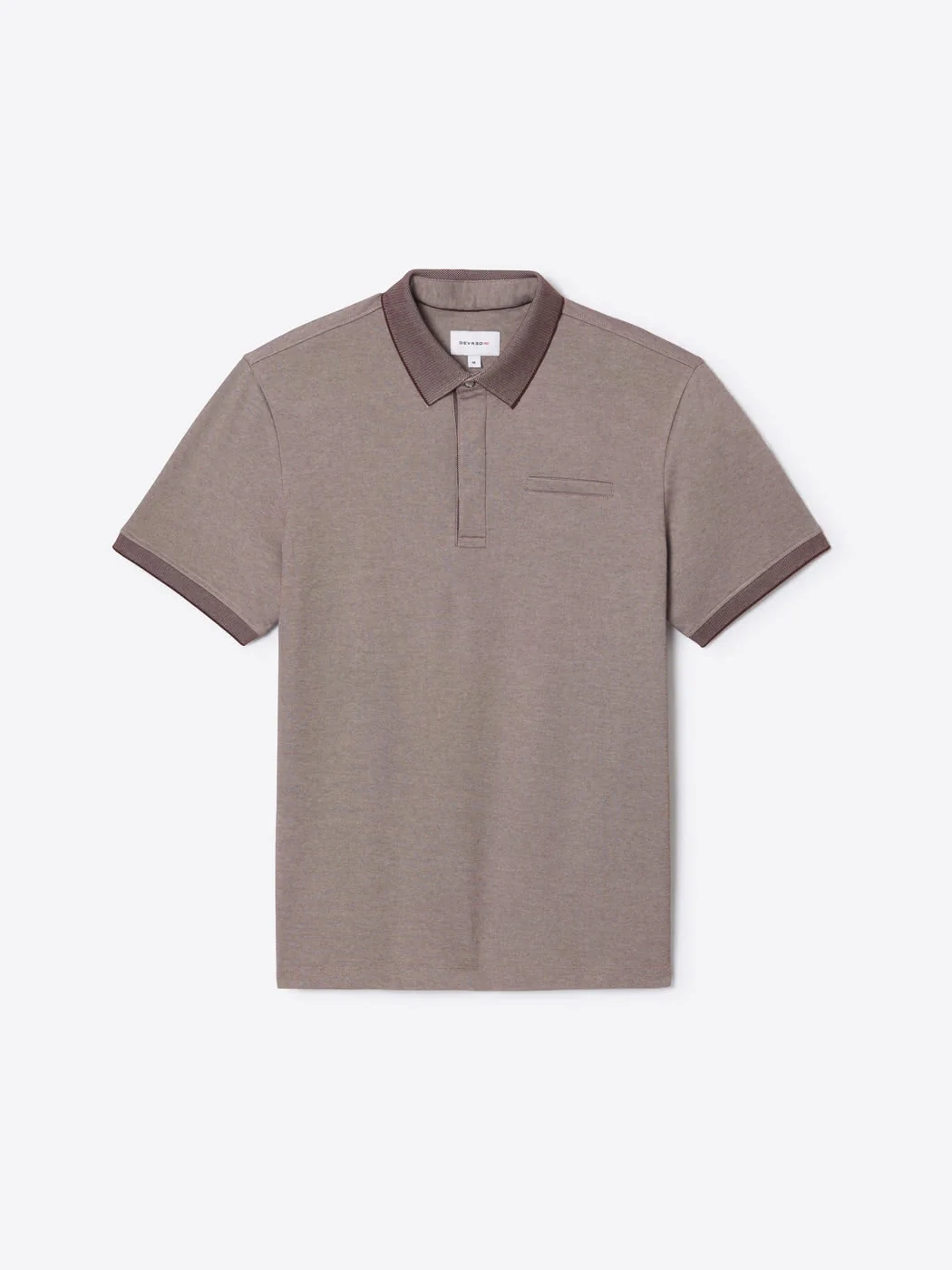 Polo col boutonné maille chinée - Image 3