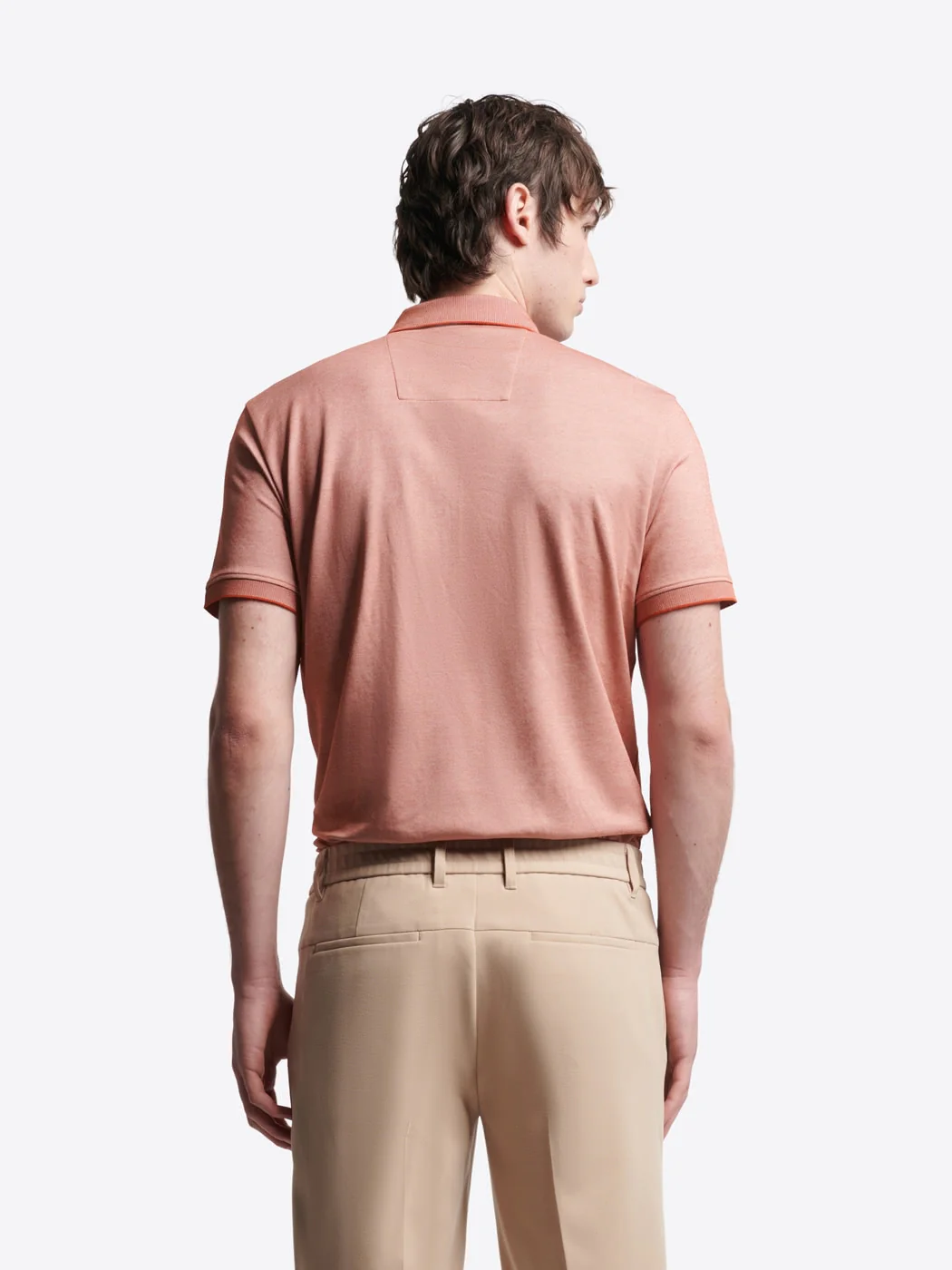 Polo col boutonné maille chinée - Image 2