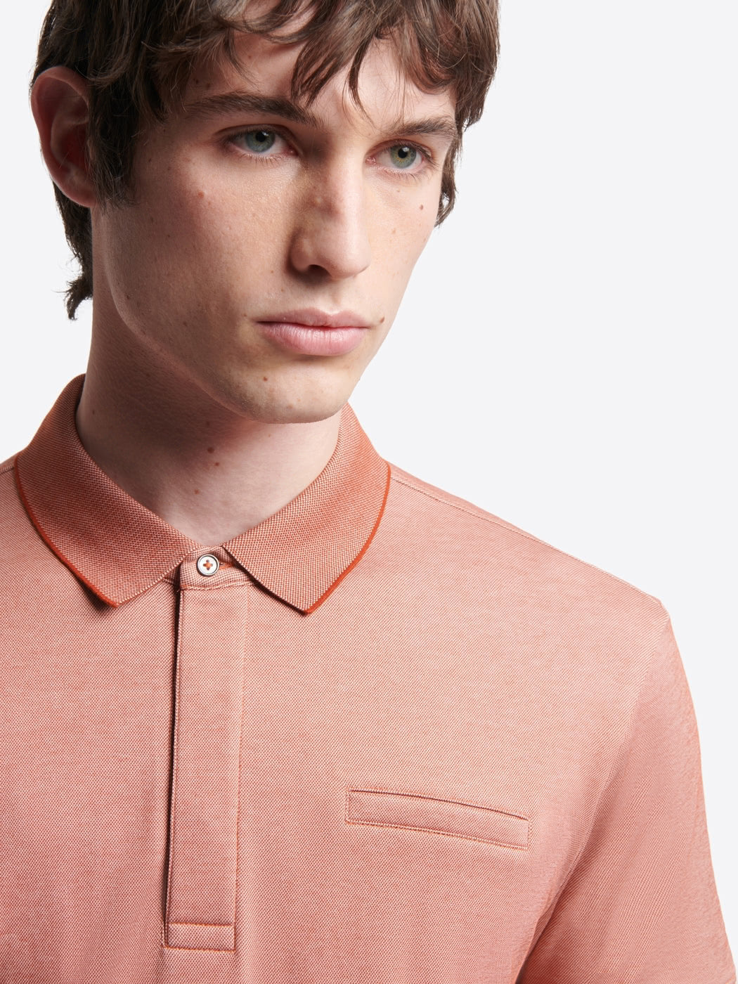 Polo col boutonné maille chinée - Image 5