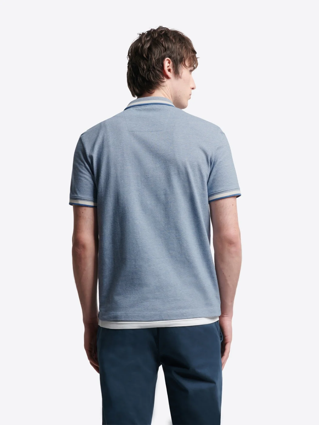 Polo col boutonné en coton bio - Image 2