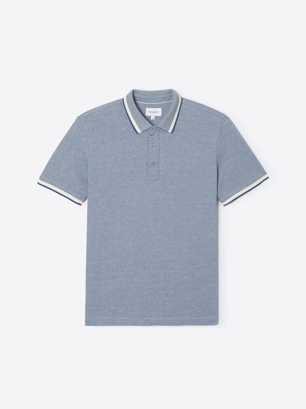 Polo col boutonné en coton bio - Image 3
