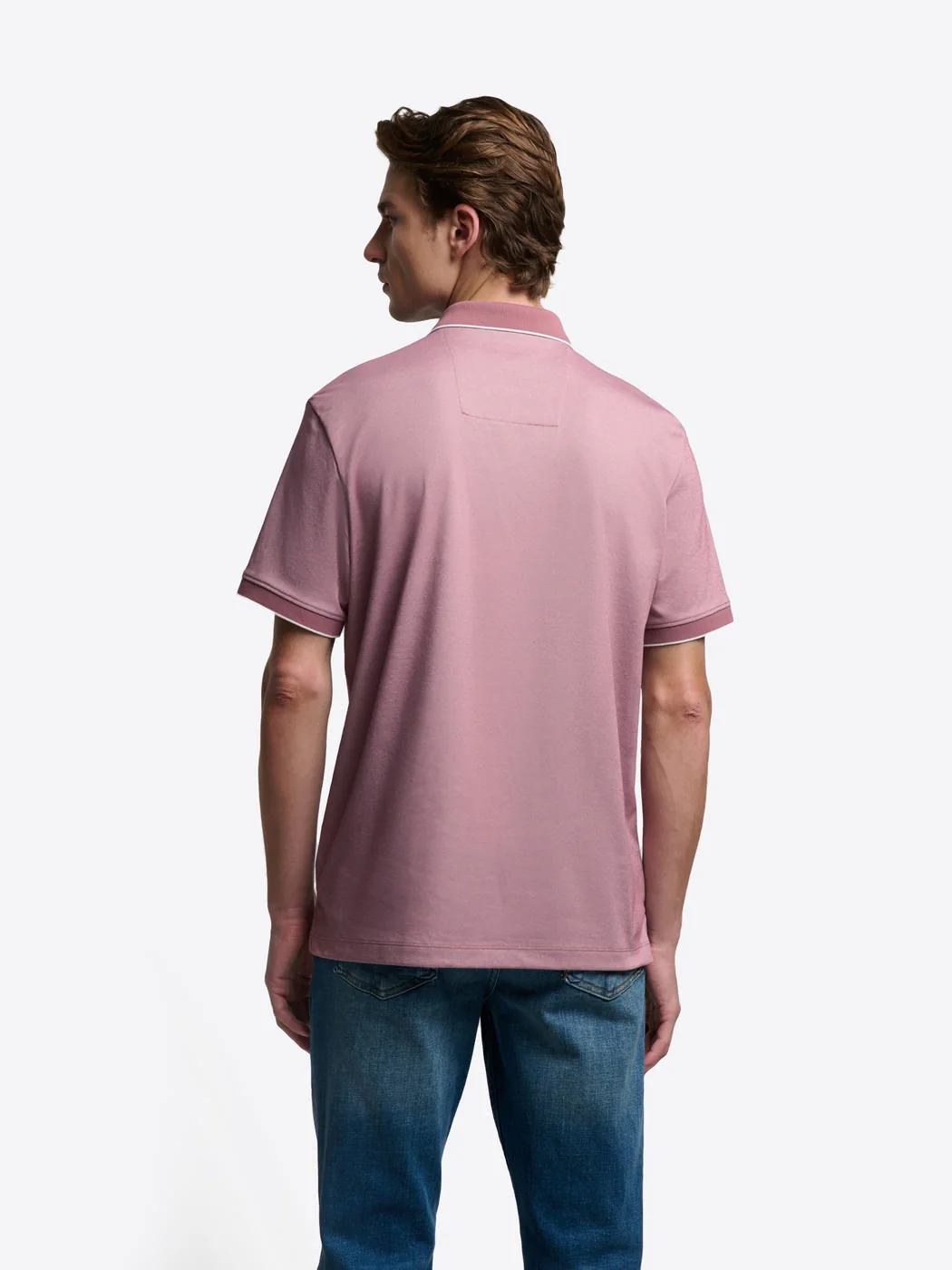 Polo col boutonné maille chinée - Image 2