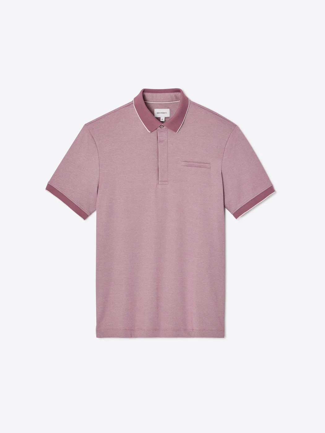 Polo col boutonné maille chinée - Image 3