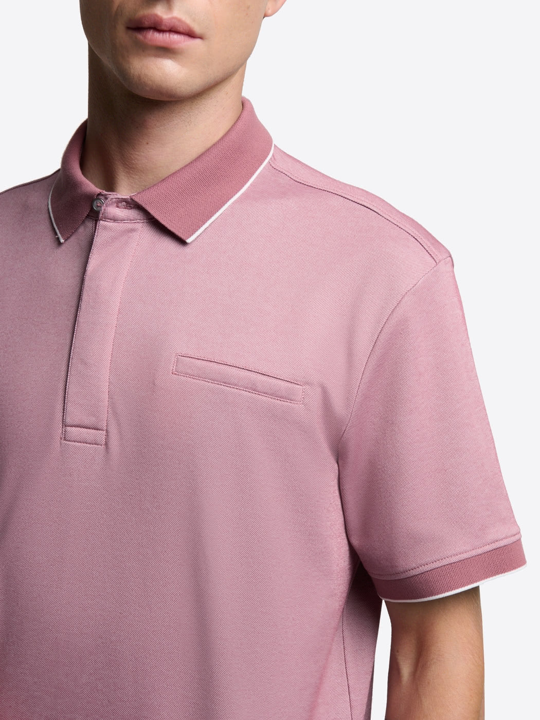 Polo col boutonné maille chinée - Image 5