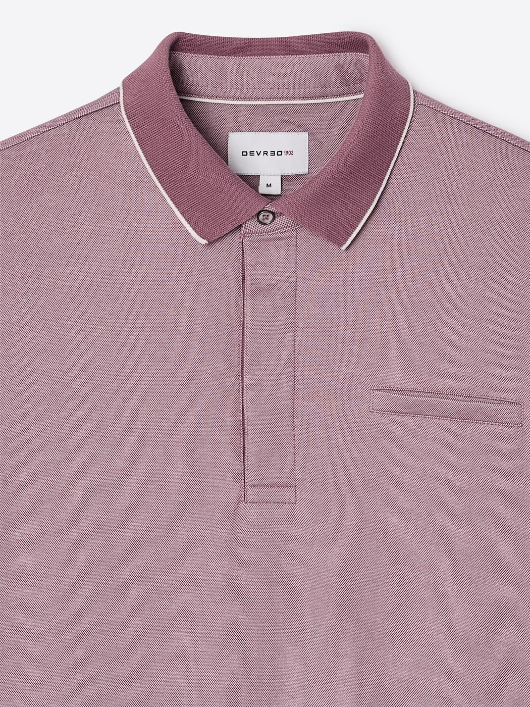 Polo col boutonné maille chinée - Image 6