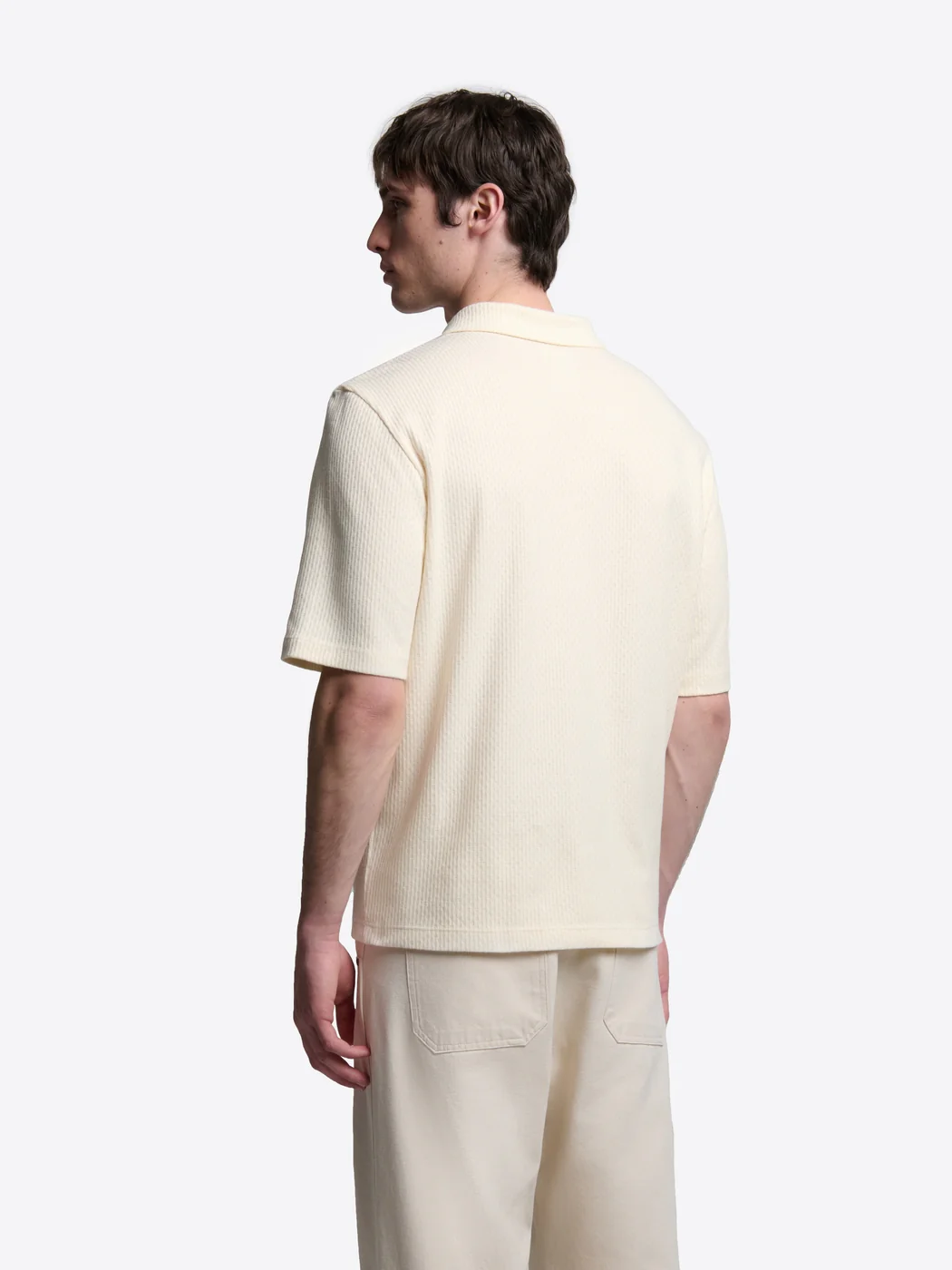 Polo col V en coton - L'atelier - Image 2
