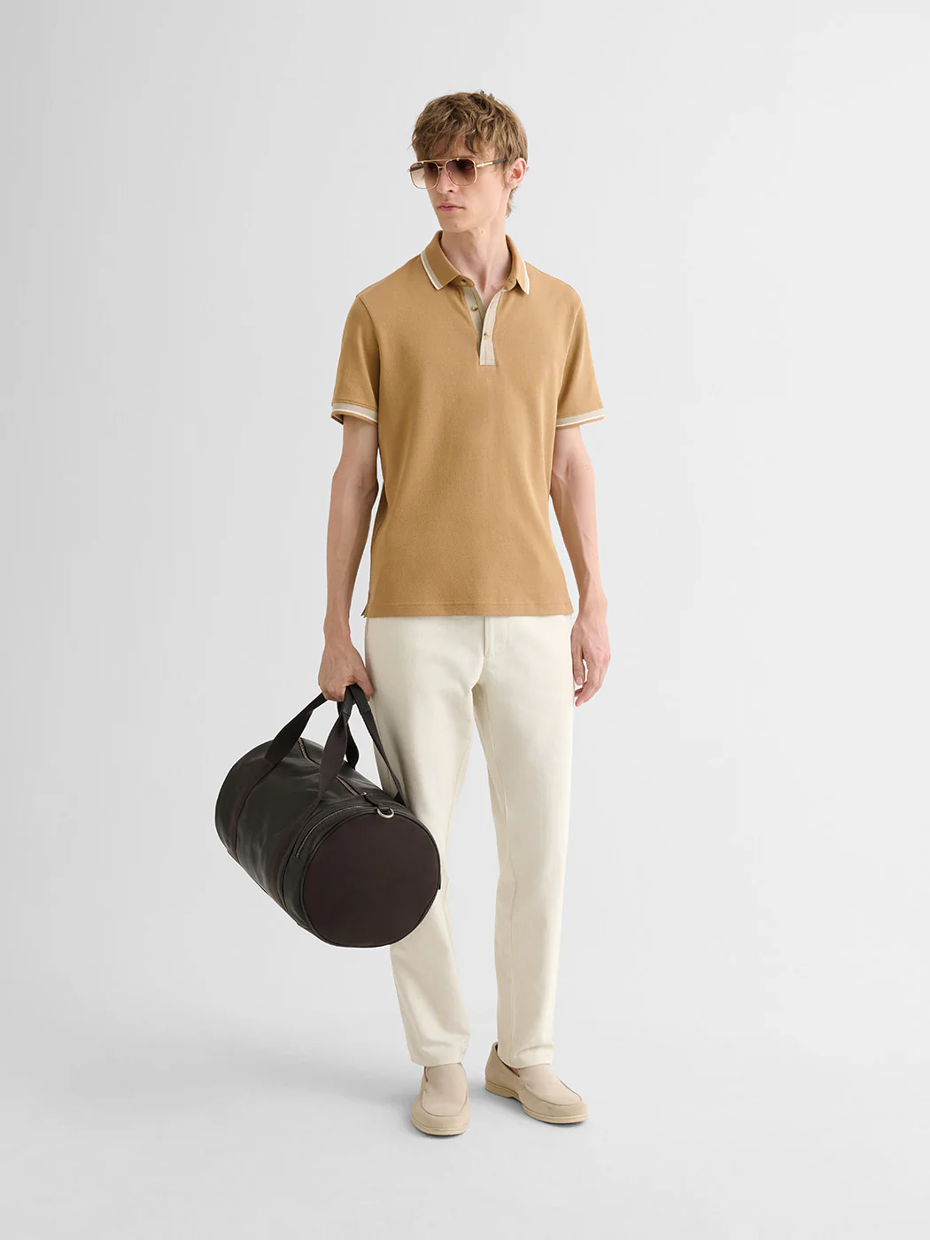 Polo boutonné en coton - Image 4