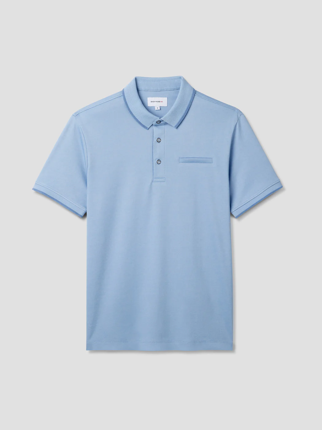 Polo boutonné chiné - Image 3