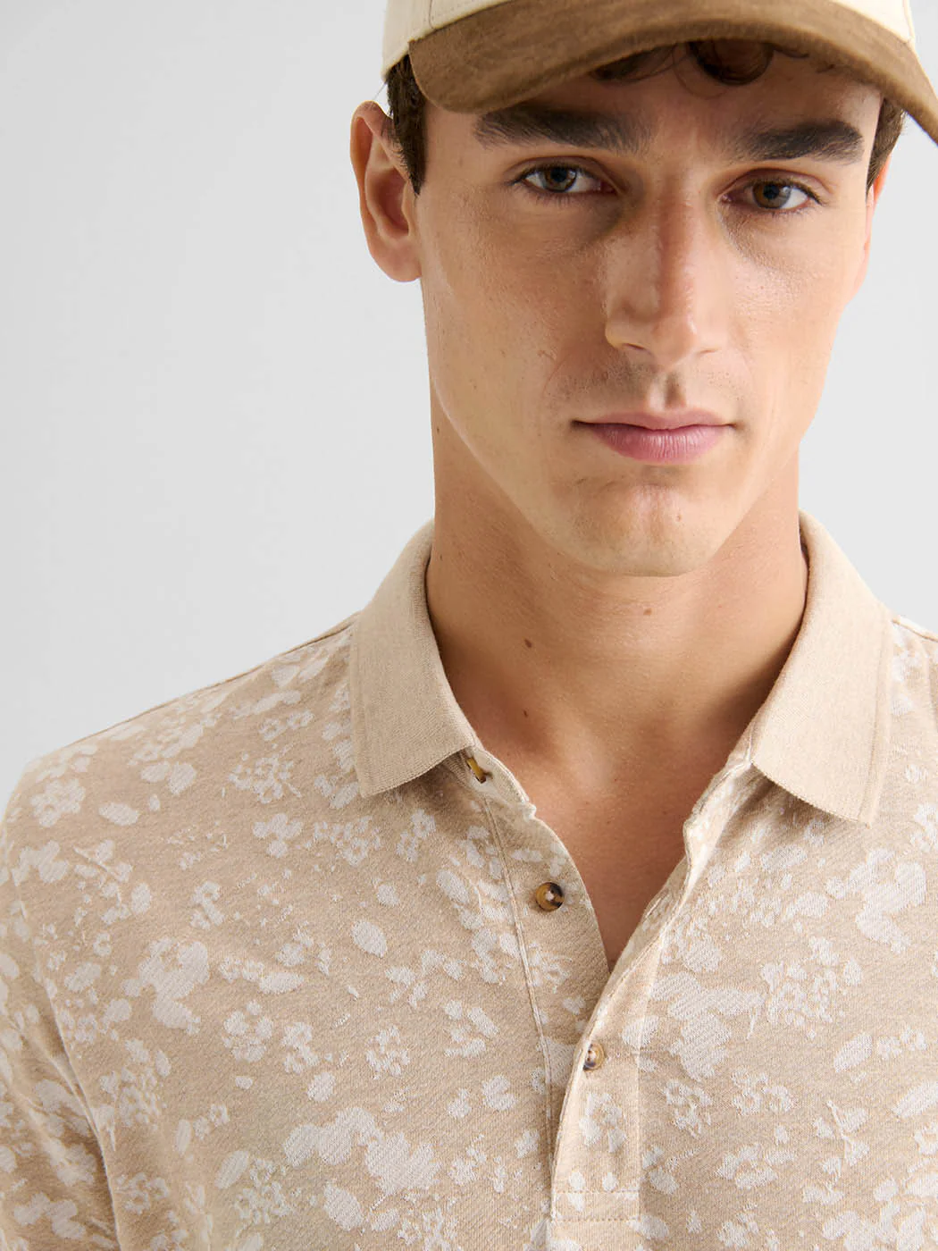 Polo boutonné en jacquard - Image 4