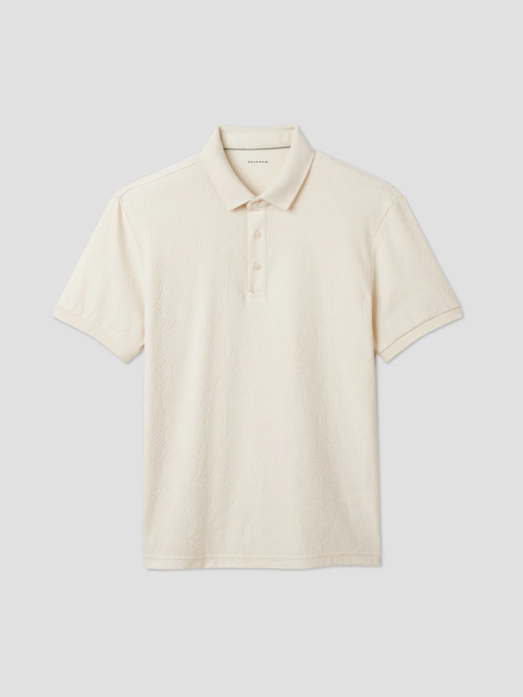 Polo boutonné en jacquard - Image 3
