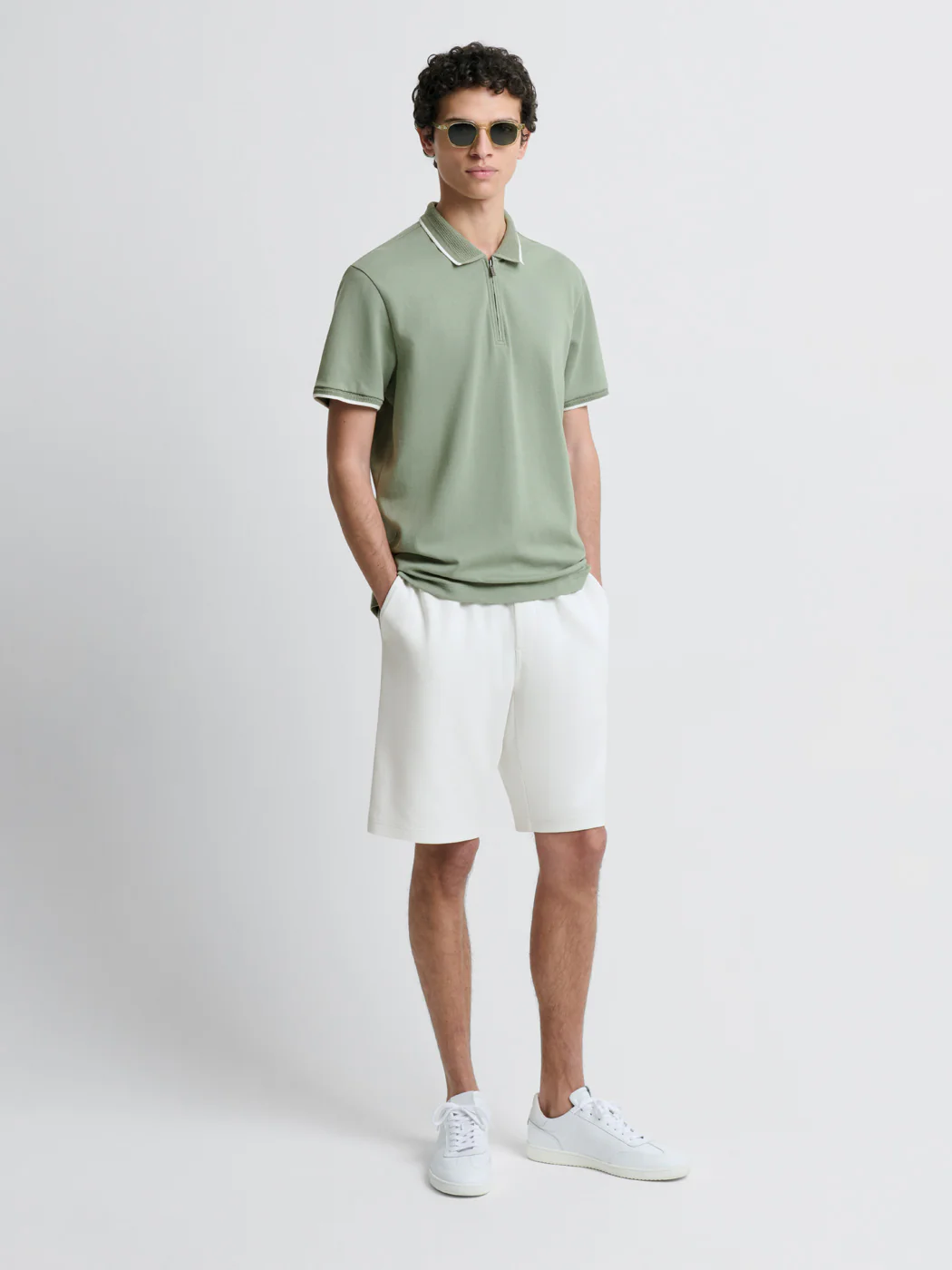 Polo zippé  stretch - Image 3