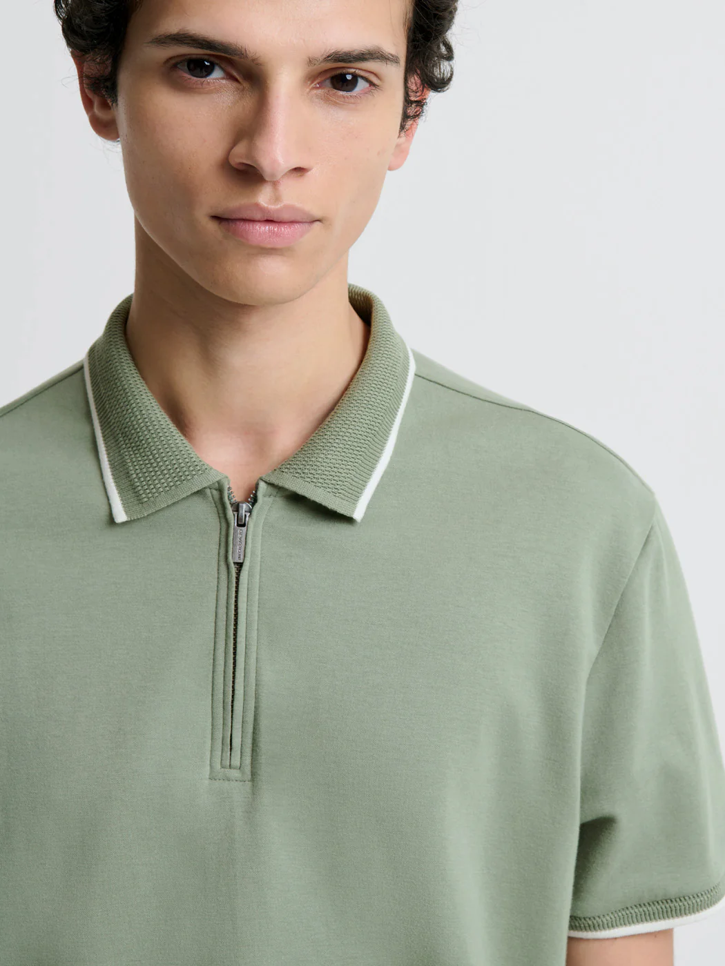 Polo zippé  stretch - Image 4