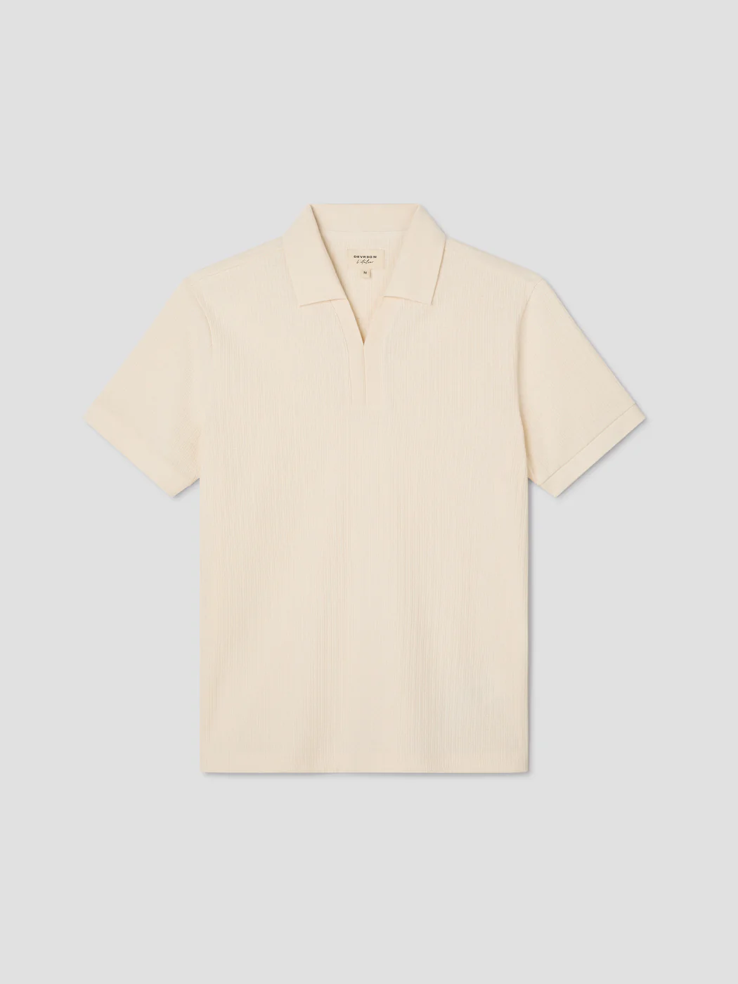Polo col V effet maille - Image 3