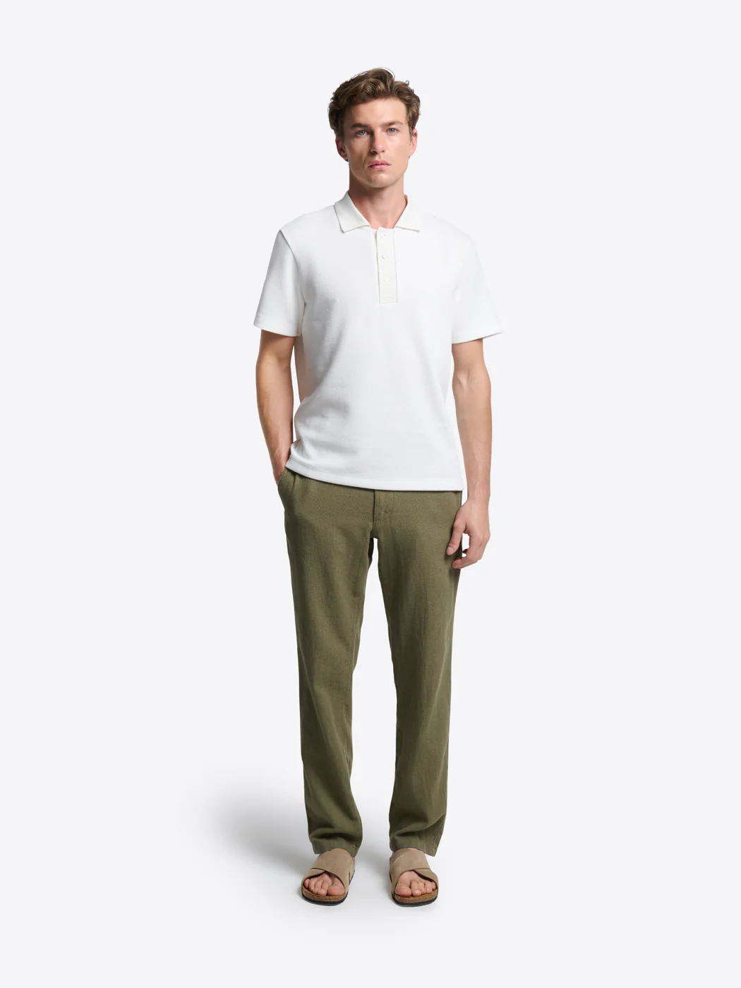 Polo regular col boutonné en coton - Image 4
