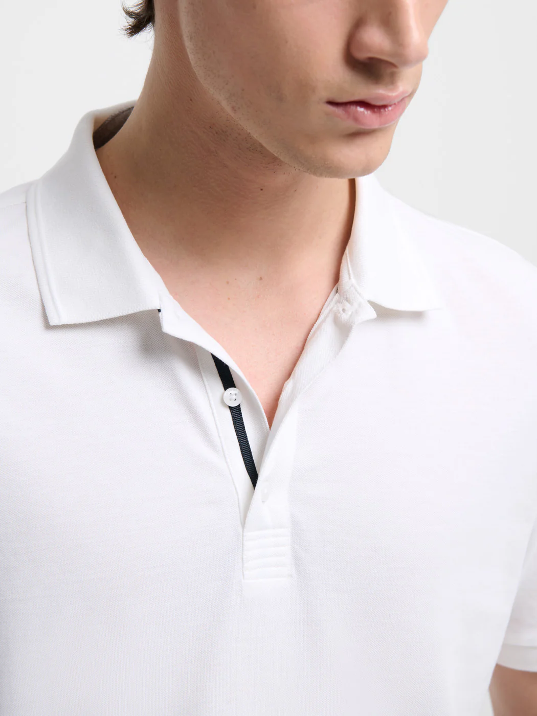 Polo col boutonné en coton - Image 5