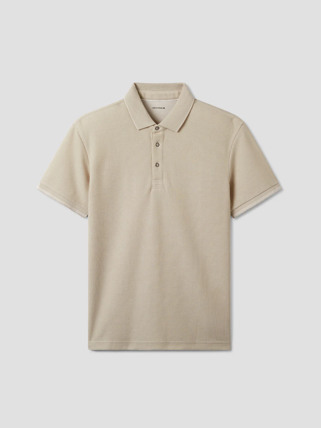 Polo col boutonné gauffré - Image 3