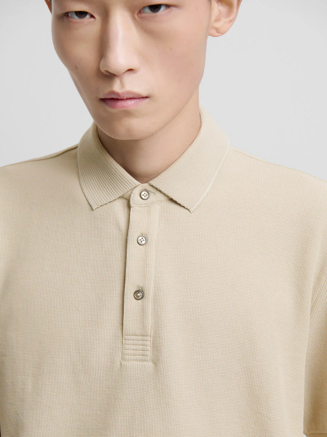 Polo col boutonné gauffré - Image 5