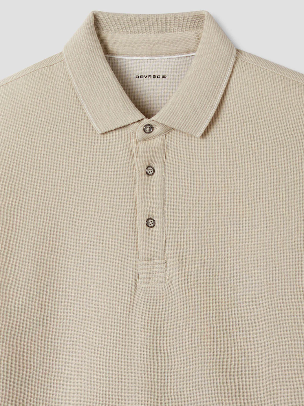 Polo col boutonné gauffré - Image 6