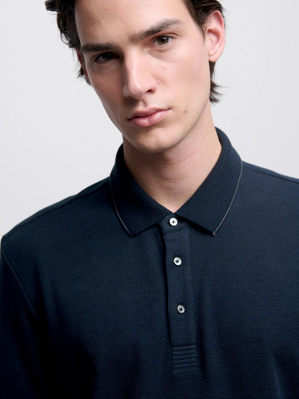 Polo col boutonné gauffré - Image 5