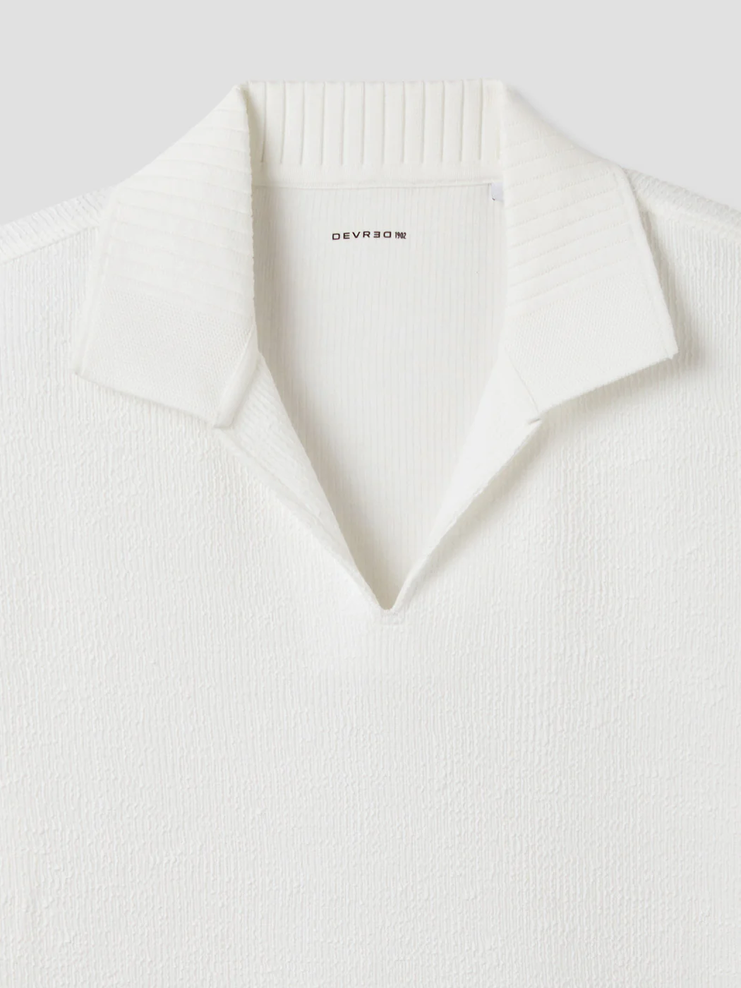 Polo col ouvert en jacquard - Image 6