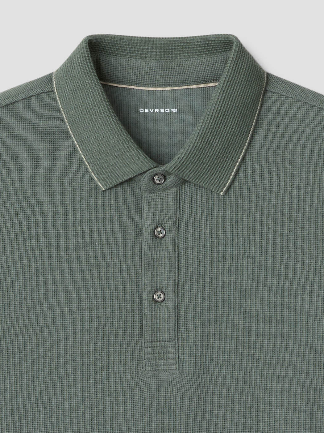 Polo col boutonné gauffré - Image 6