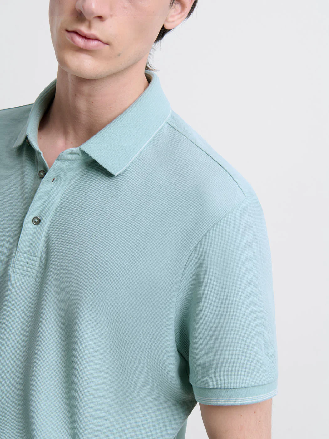 Polo col boutonné gauffré - Image 5