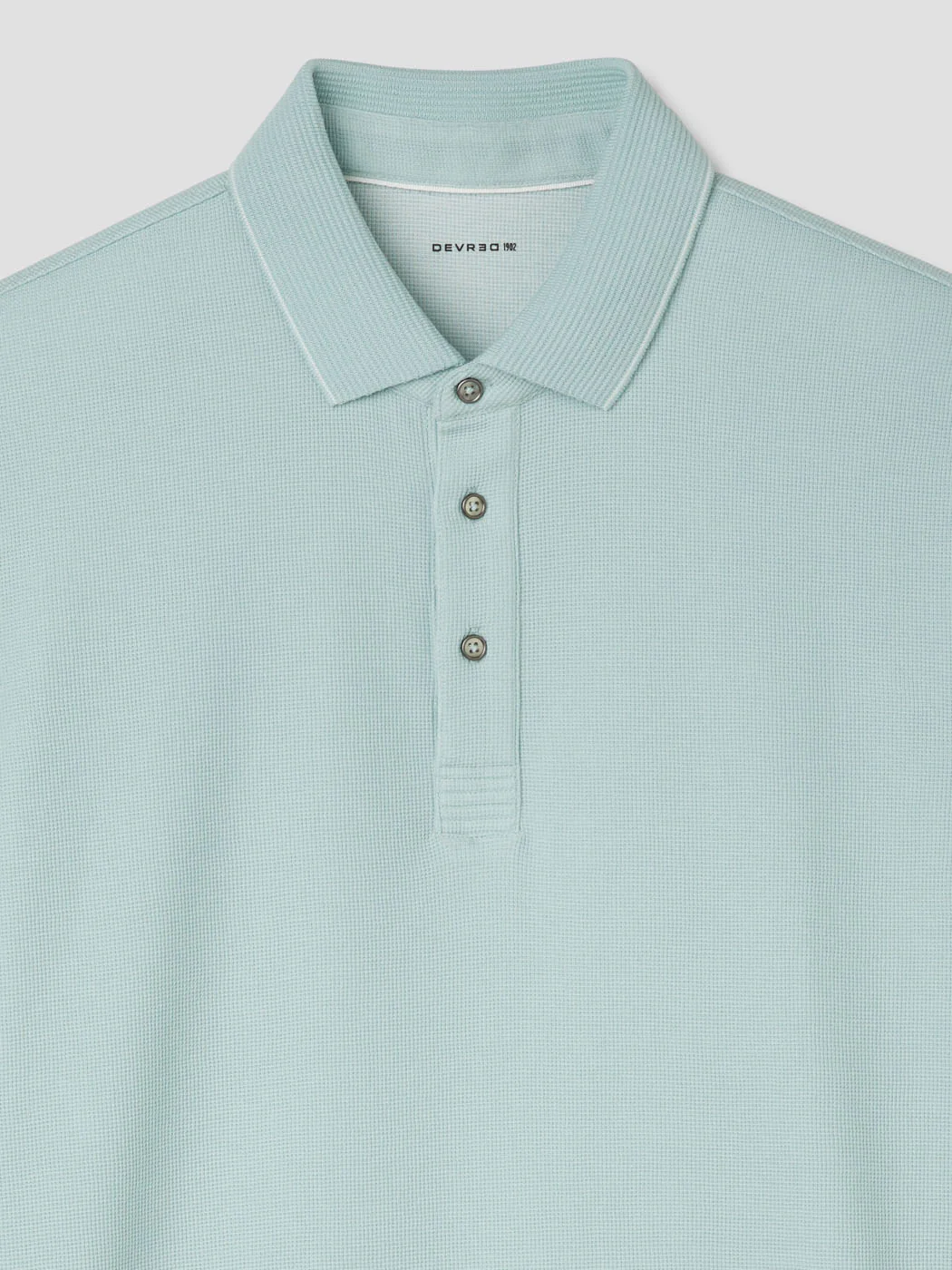 Polo col boutonné gauffré - Image 6