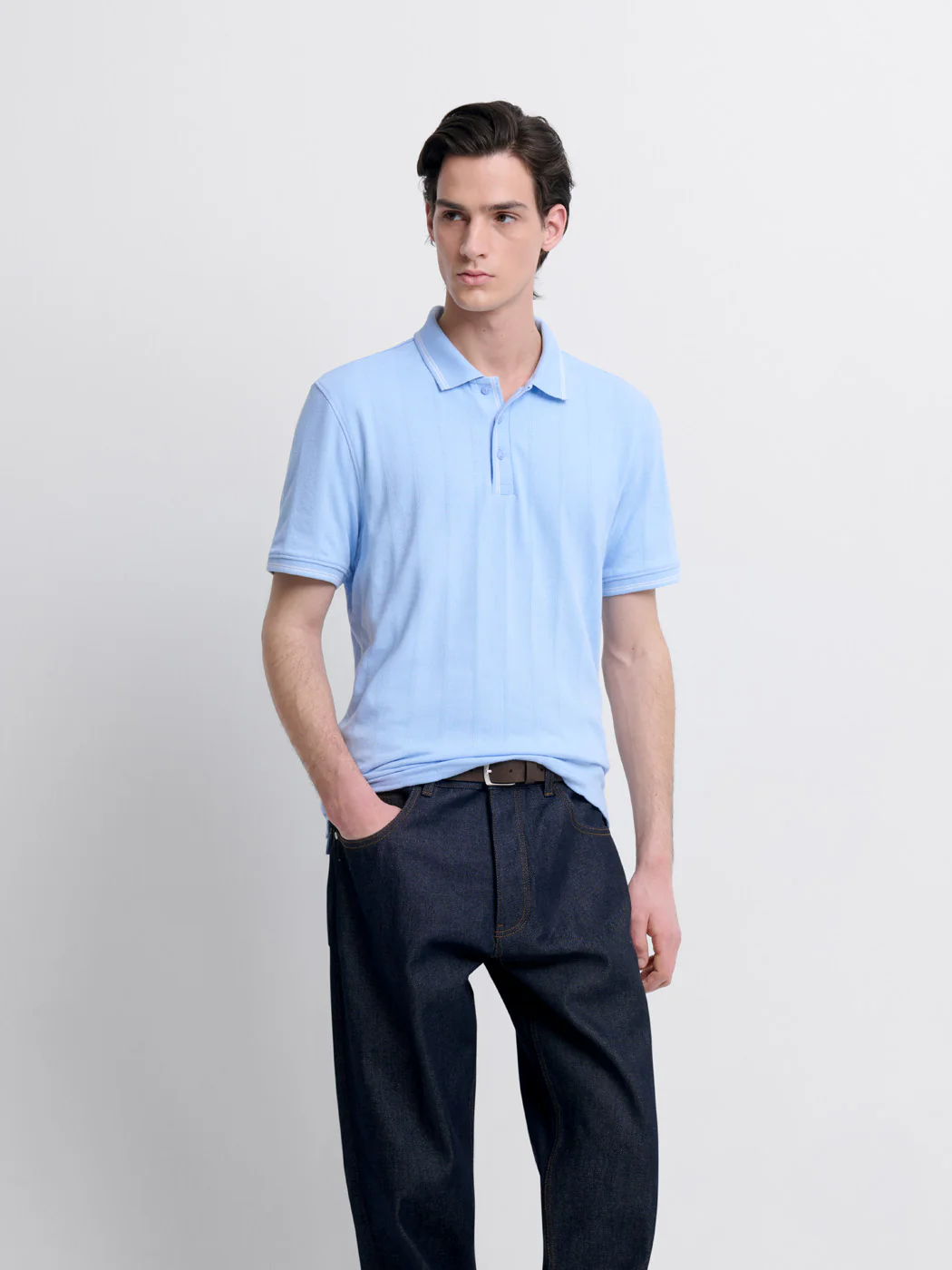 Polo col boutonné