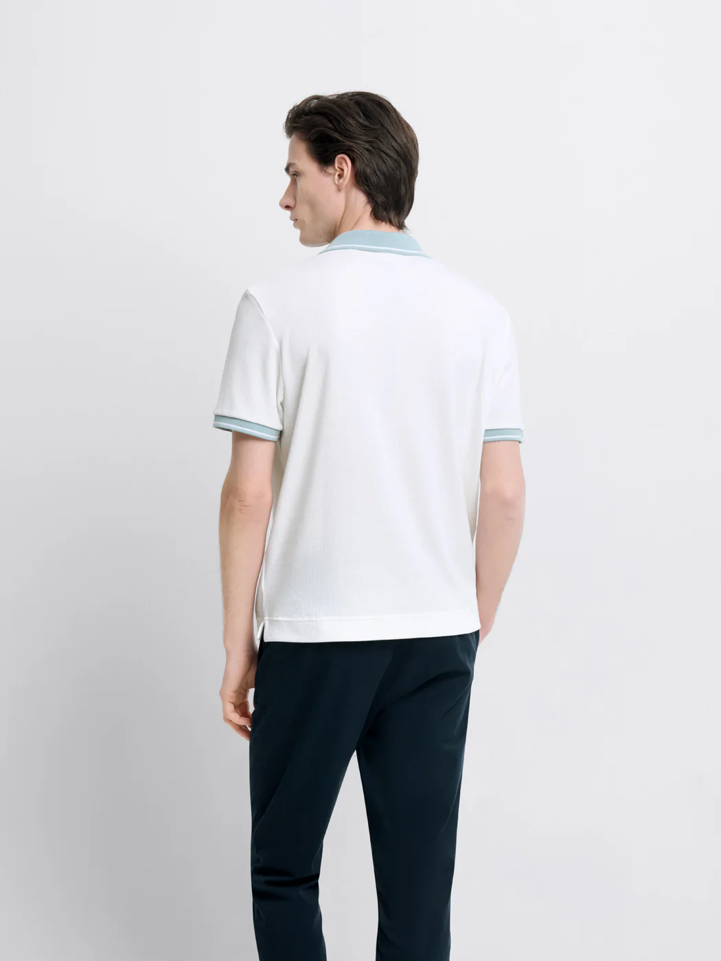 Polo col boutonné bicolore - Image 2