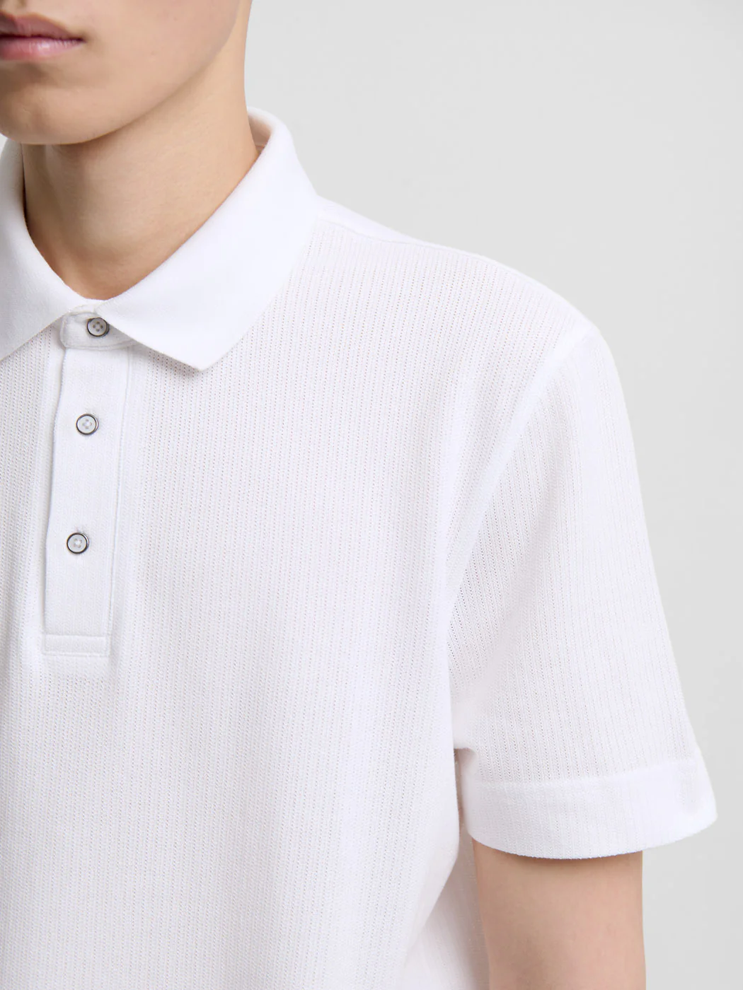 Polo col boutonné en coton - Image 5