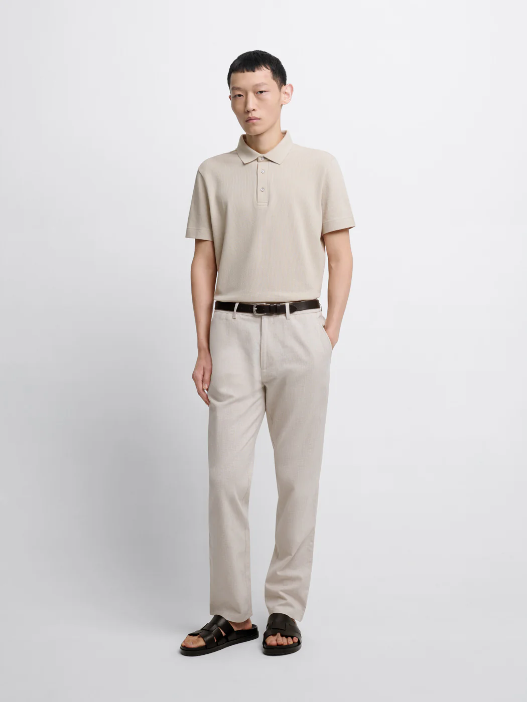 Polo col boutonné en coton - Image 4