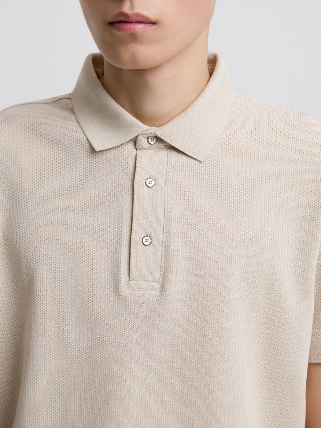 Polo col boutonné en coton - Image 5