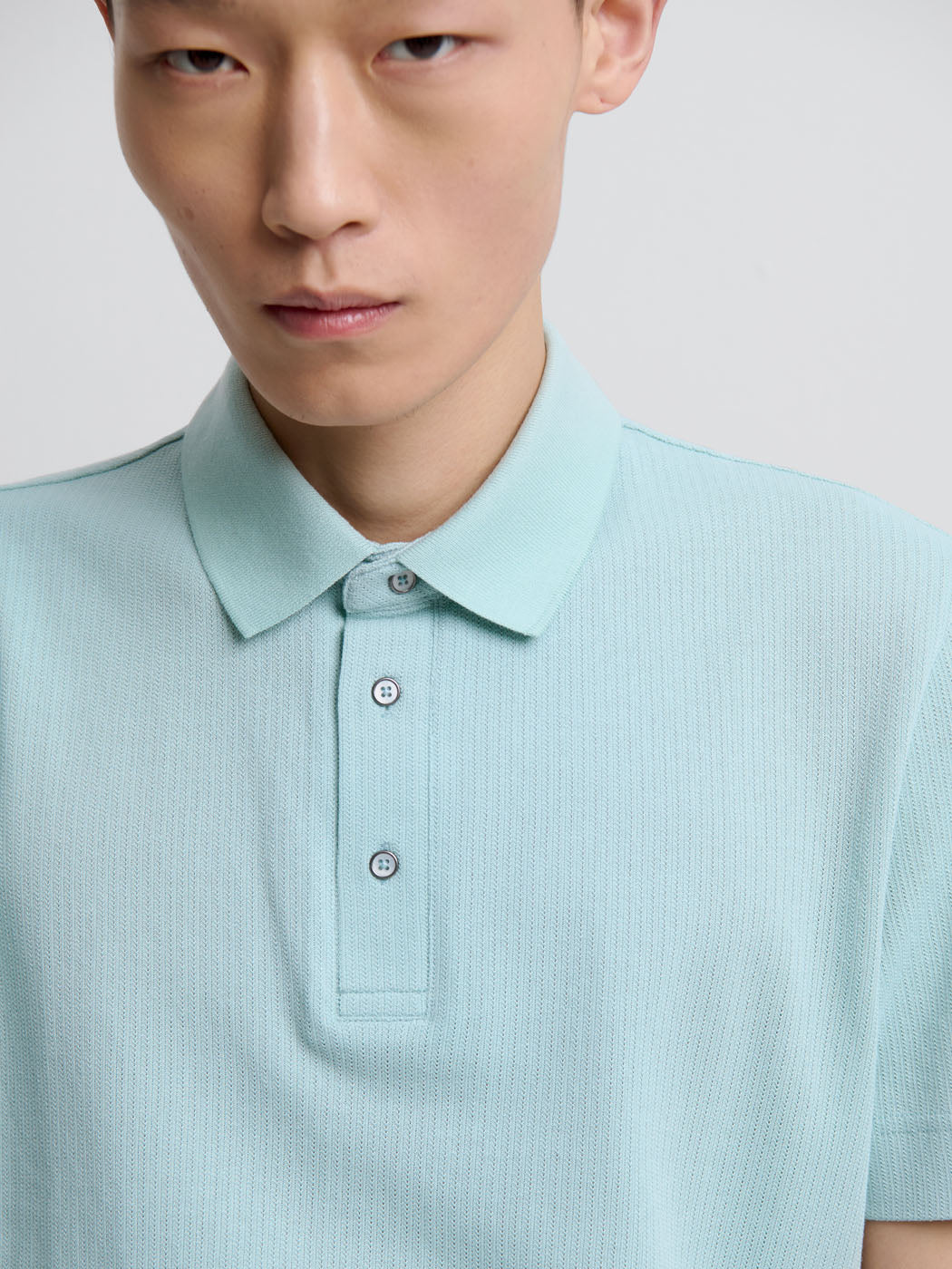 Polo col boutonné en coton - Image 5