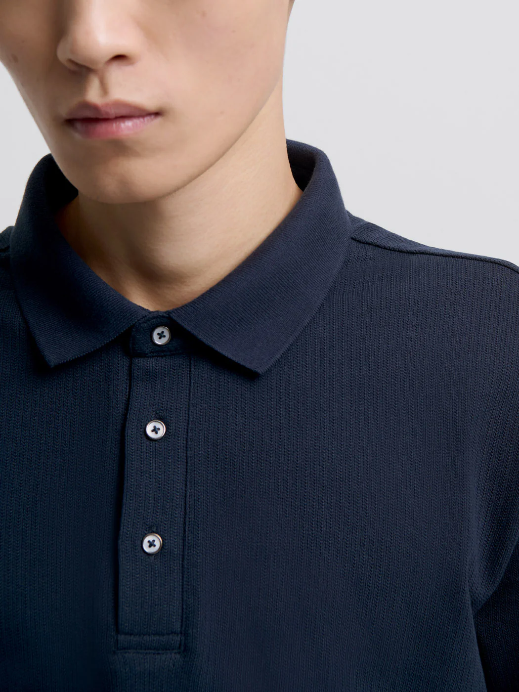 Polo col boutonné en coton - Image 5