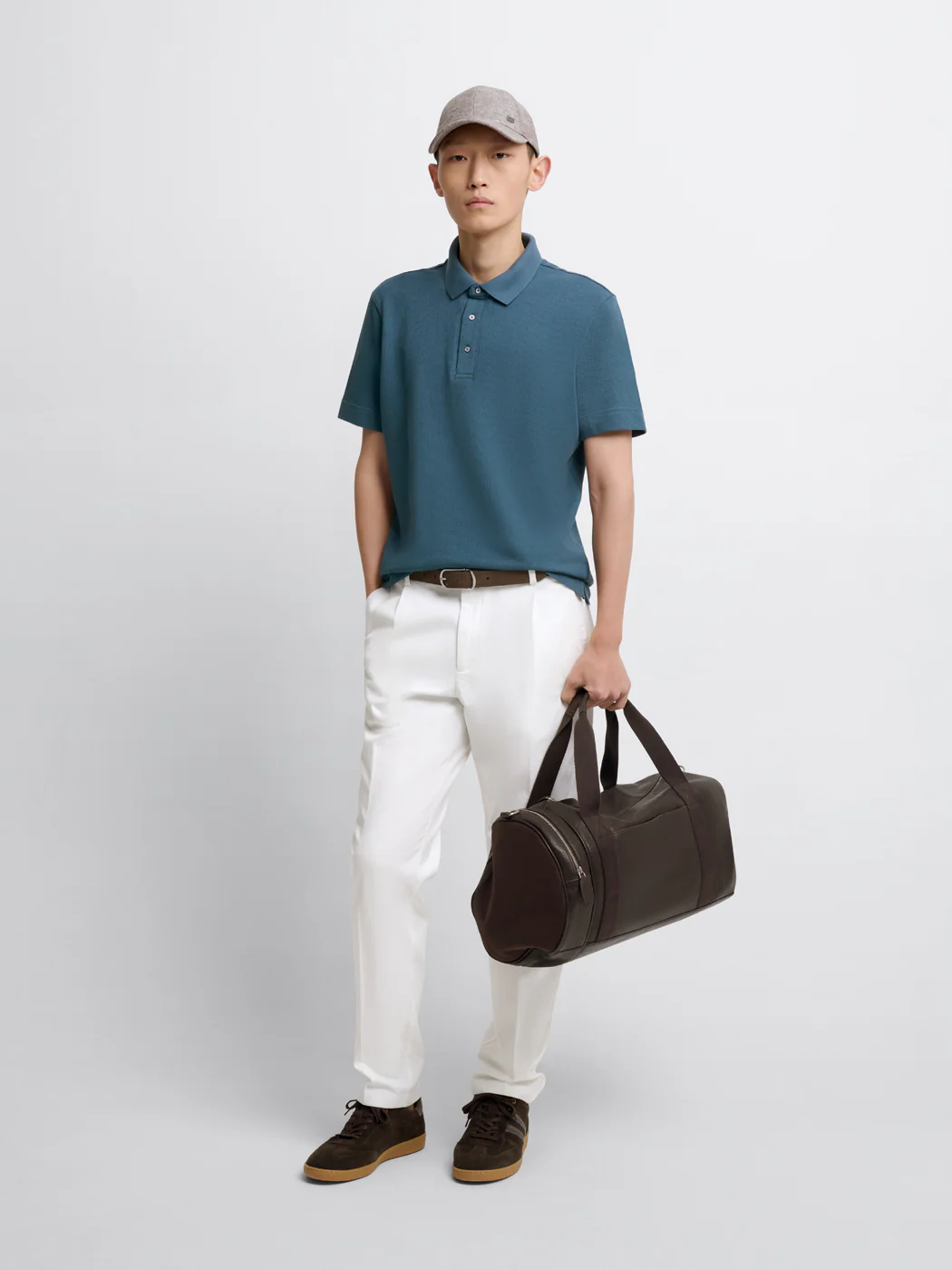 Polo col boutonné en coton - Image 4