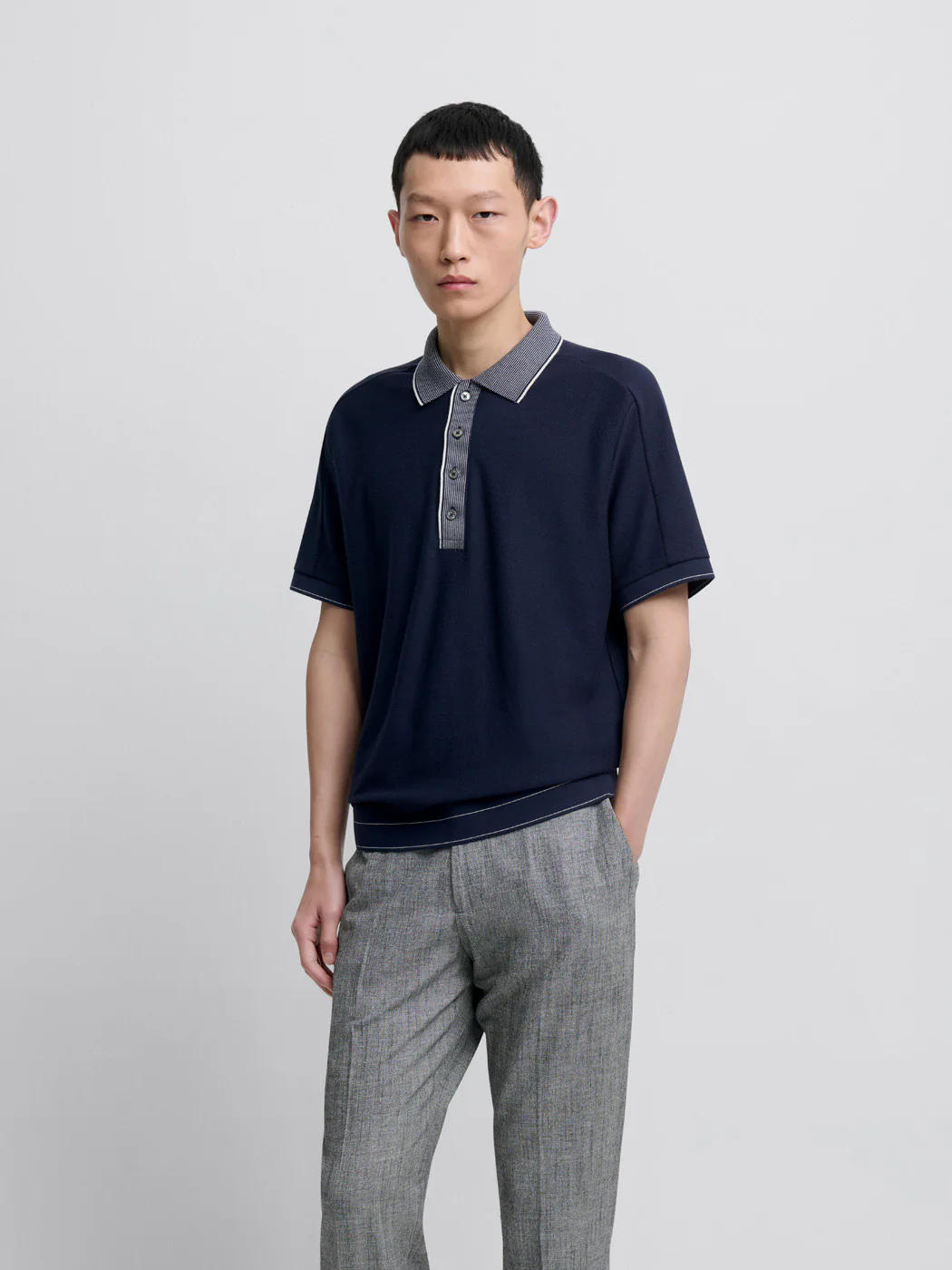 Polo col boutonné