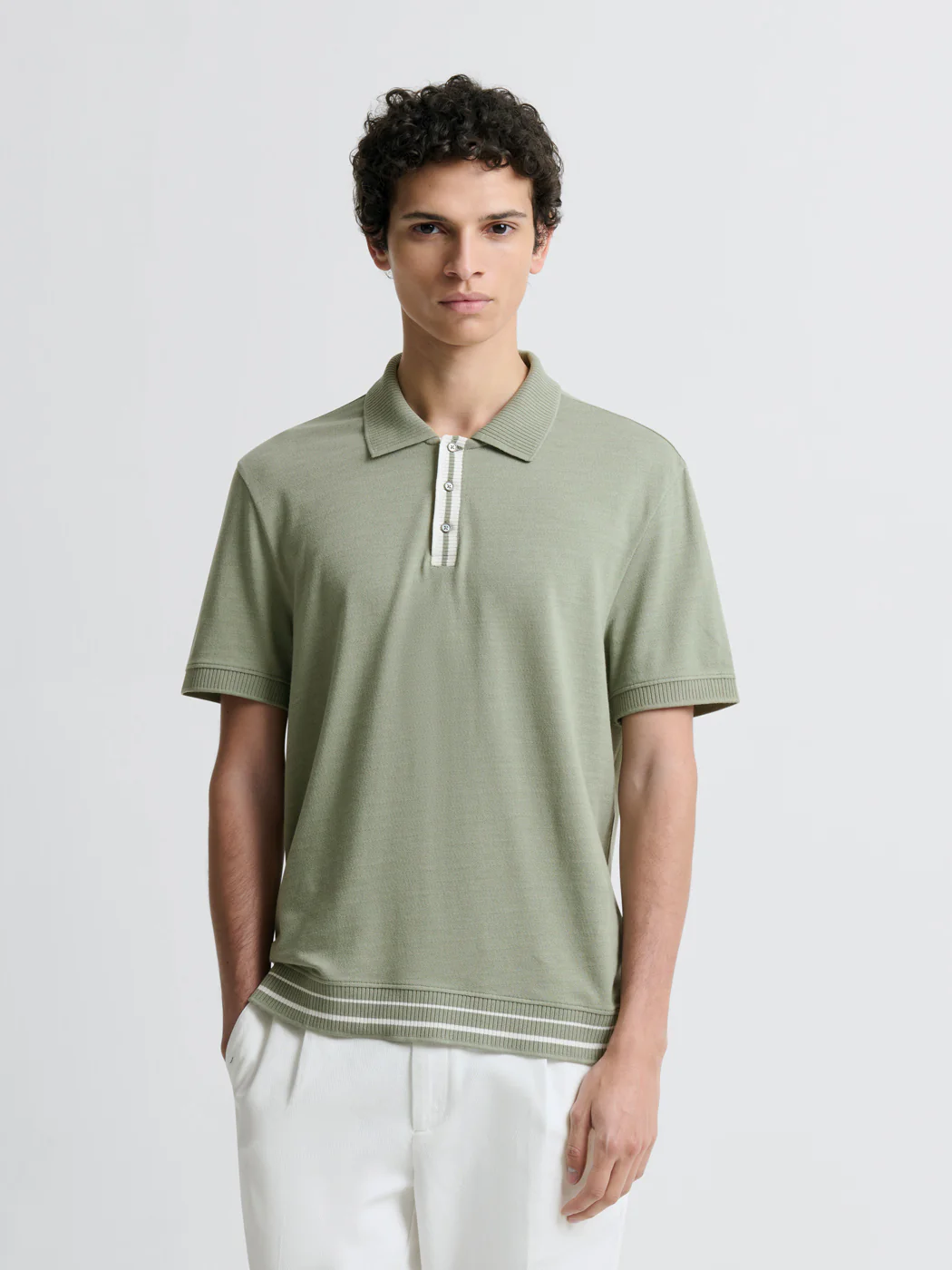 Polo col boutonné