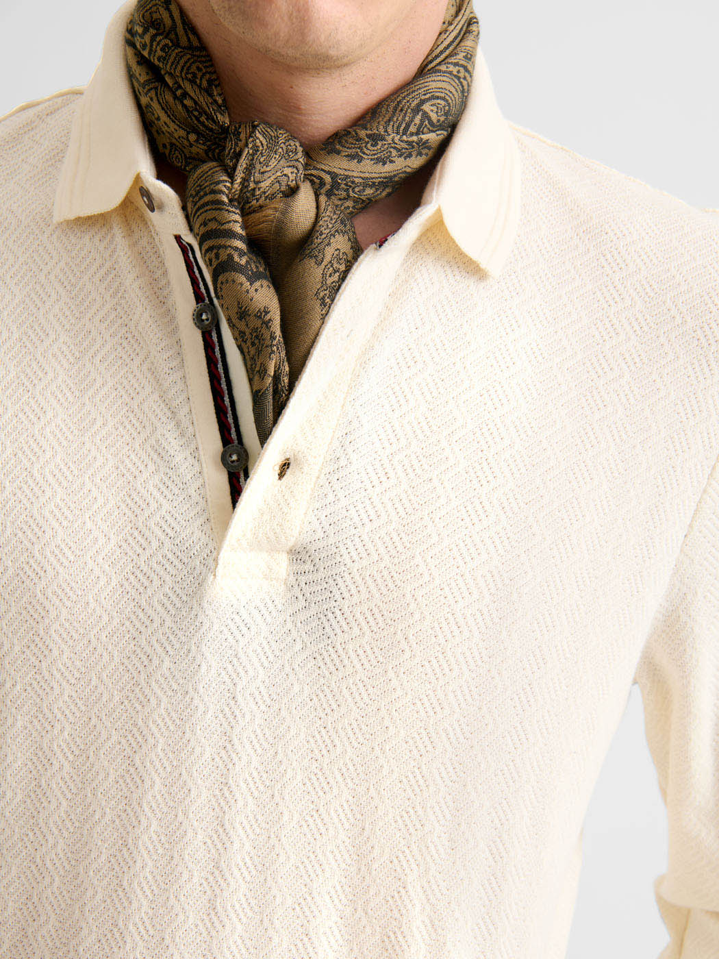 Polo boutonné en coton - Image 4