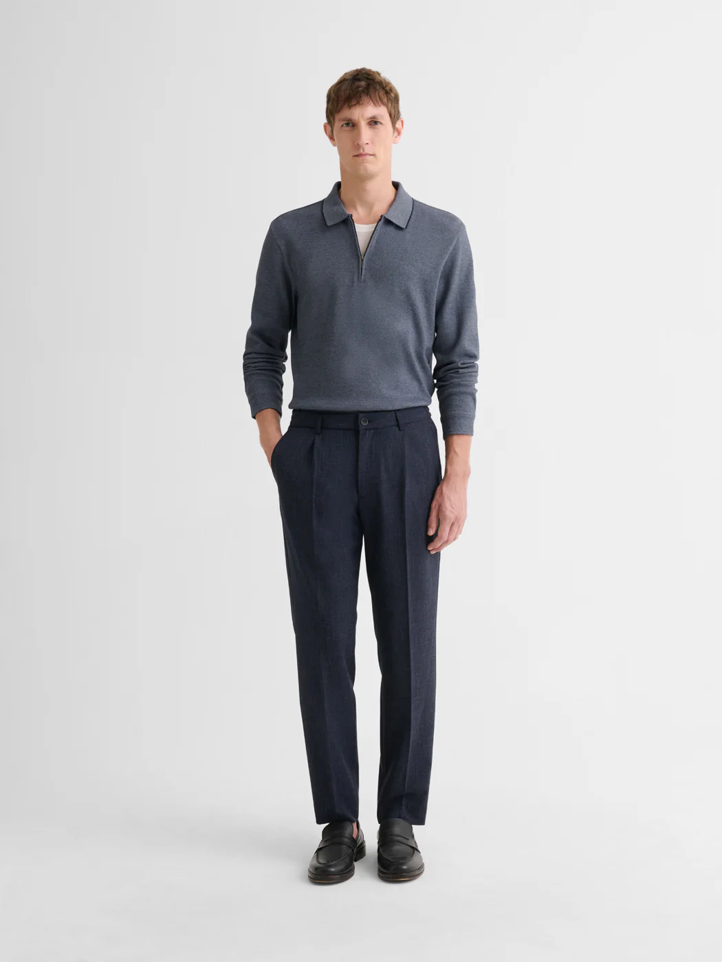 Polo zippé en coton - Image 4