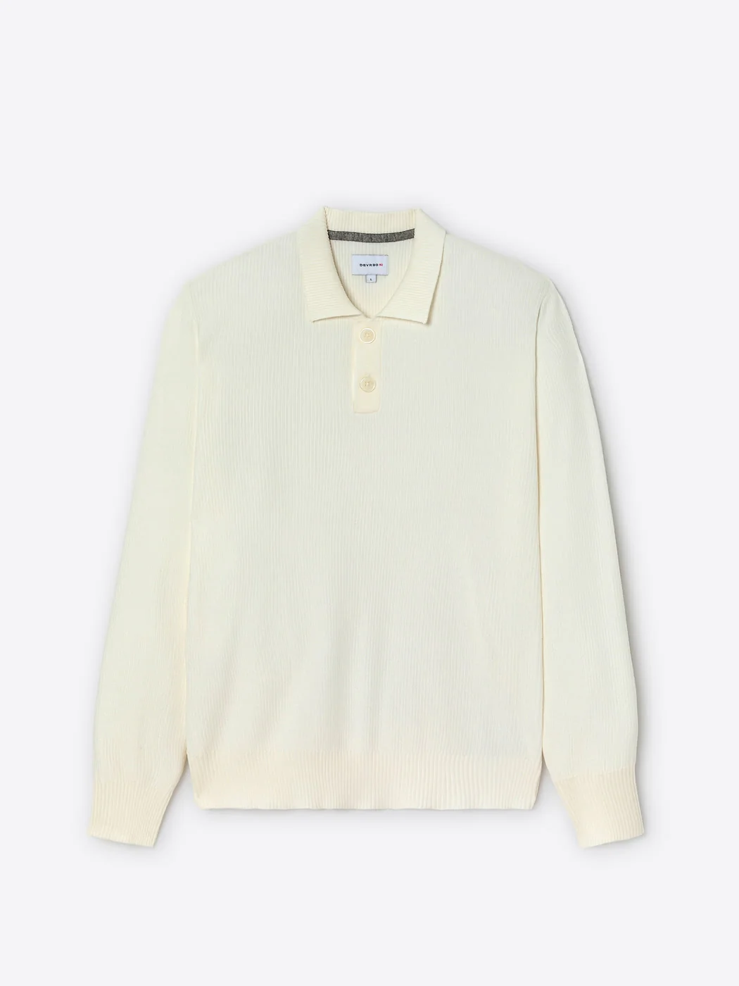 Pull polo col boutonné viscose certifiée - Image 3