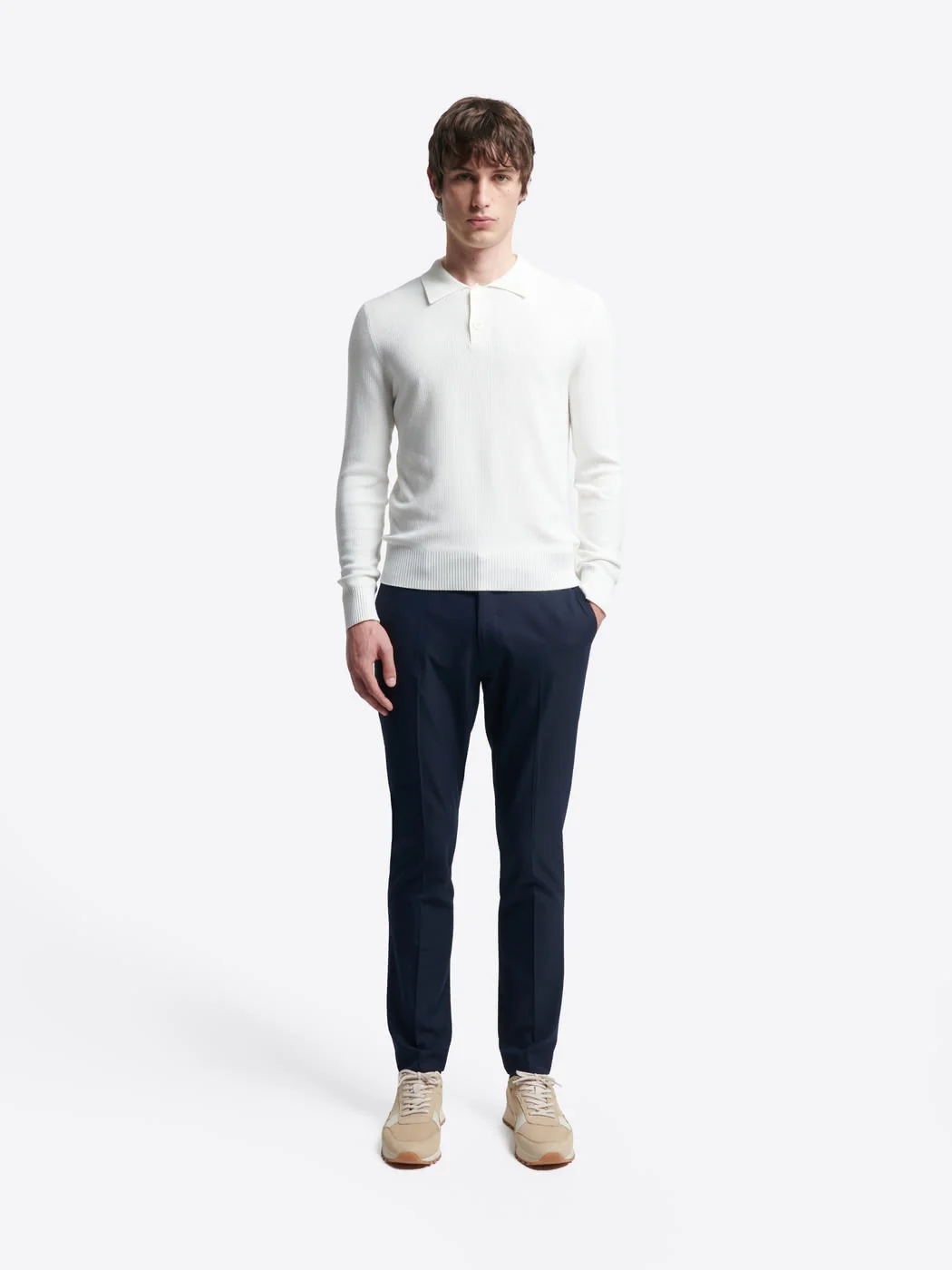 Pull polo col boutonné viscose certifiée - Image 4