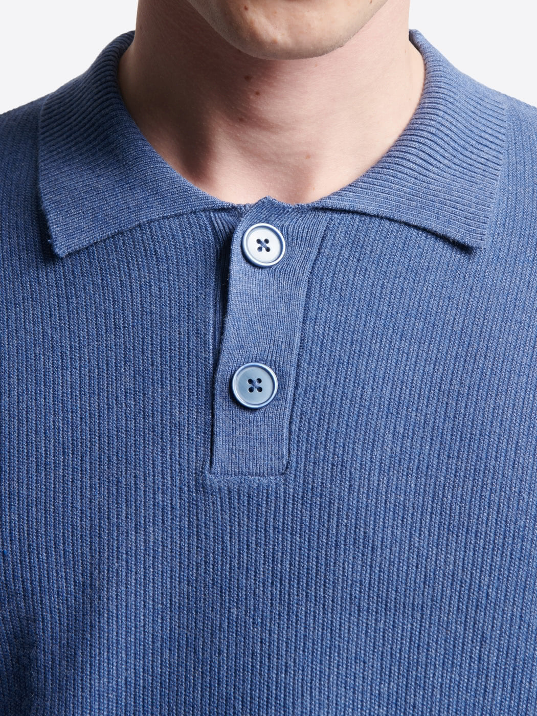 Pull polo col boutonné viscose certifiée - Image 5