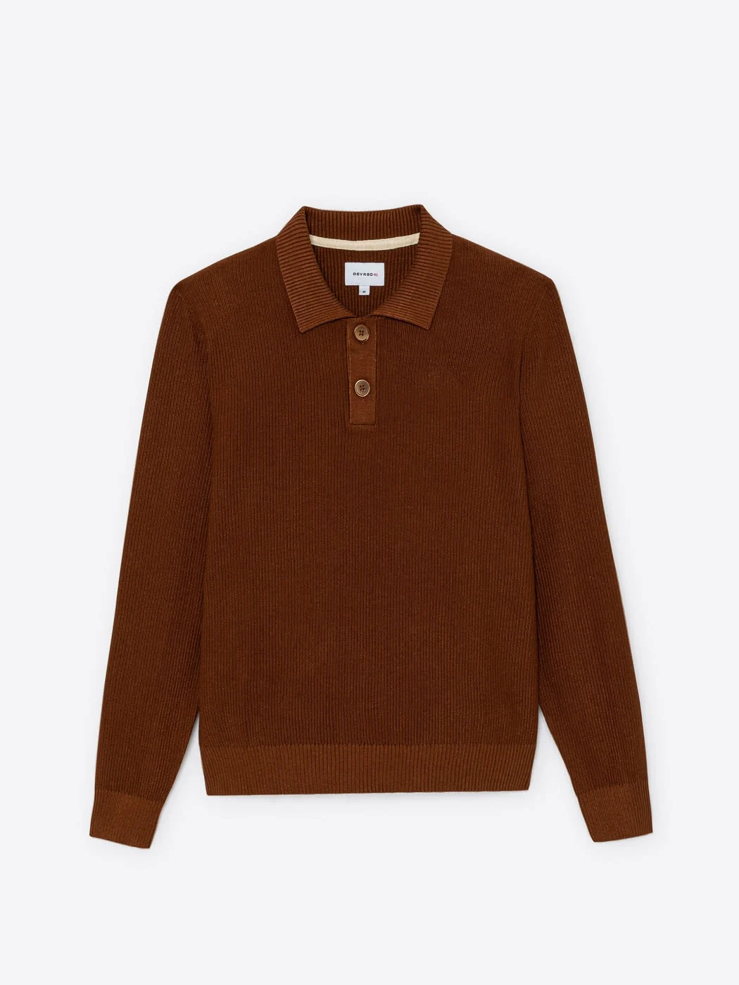 Pull polo col boutonné viscose certifiée - Image 3