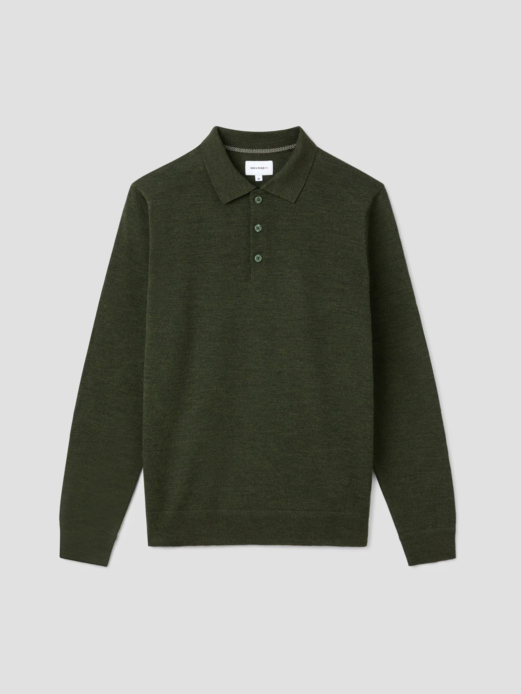 Polo boutonné en laine Mérinos - Image 3