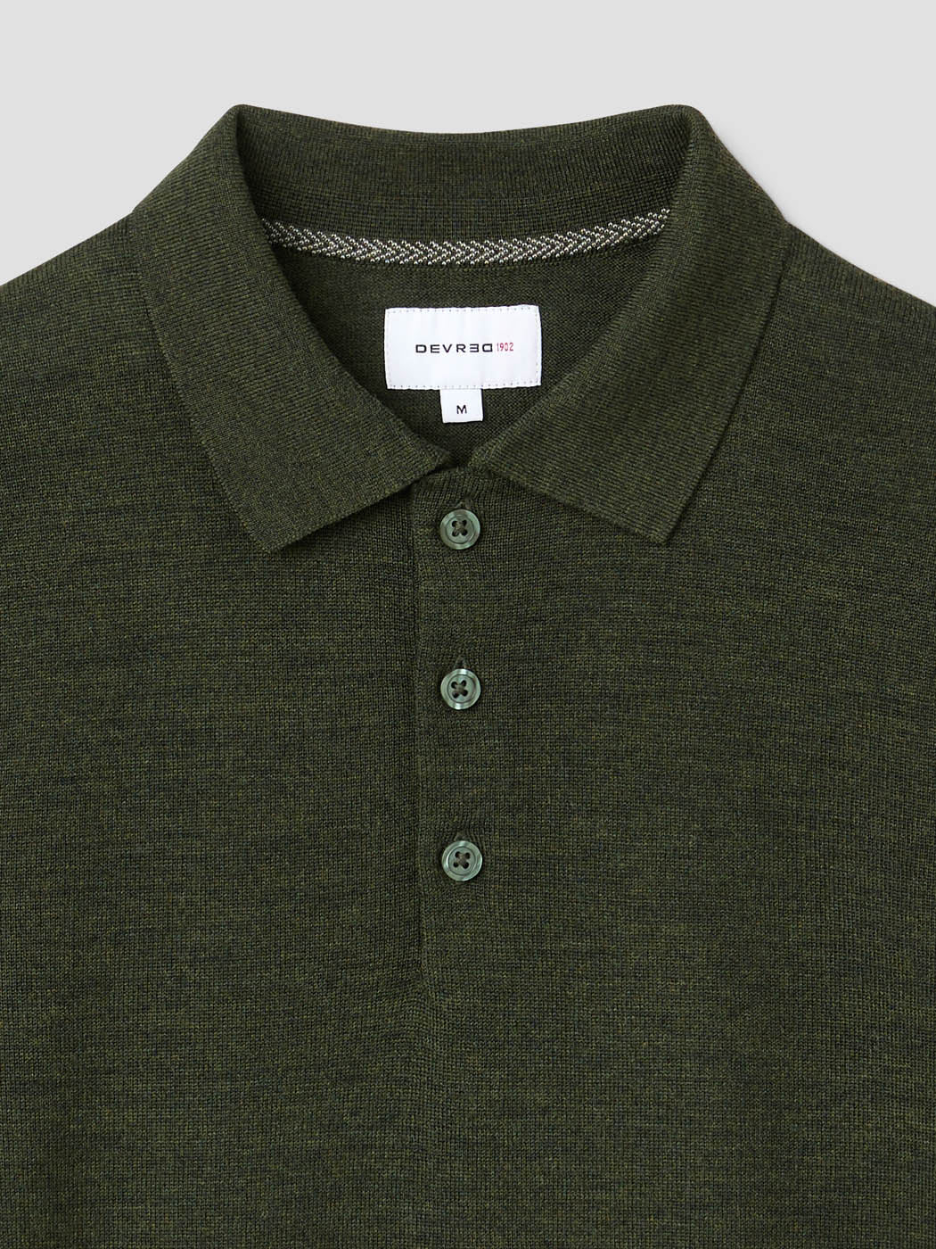 Polo boutonné en laine Mérinos - Image 6