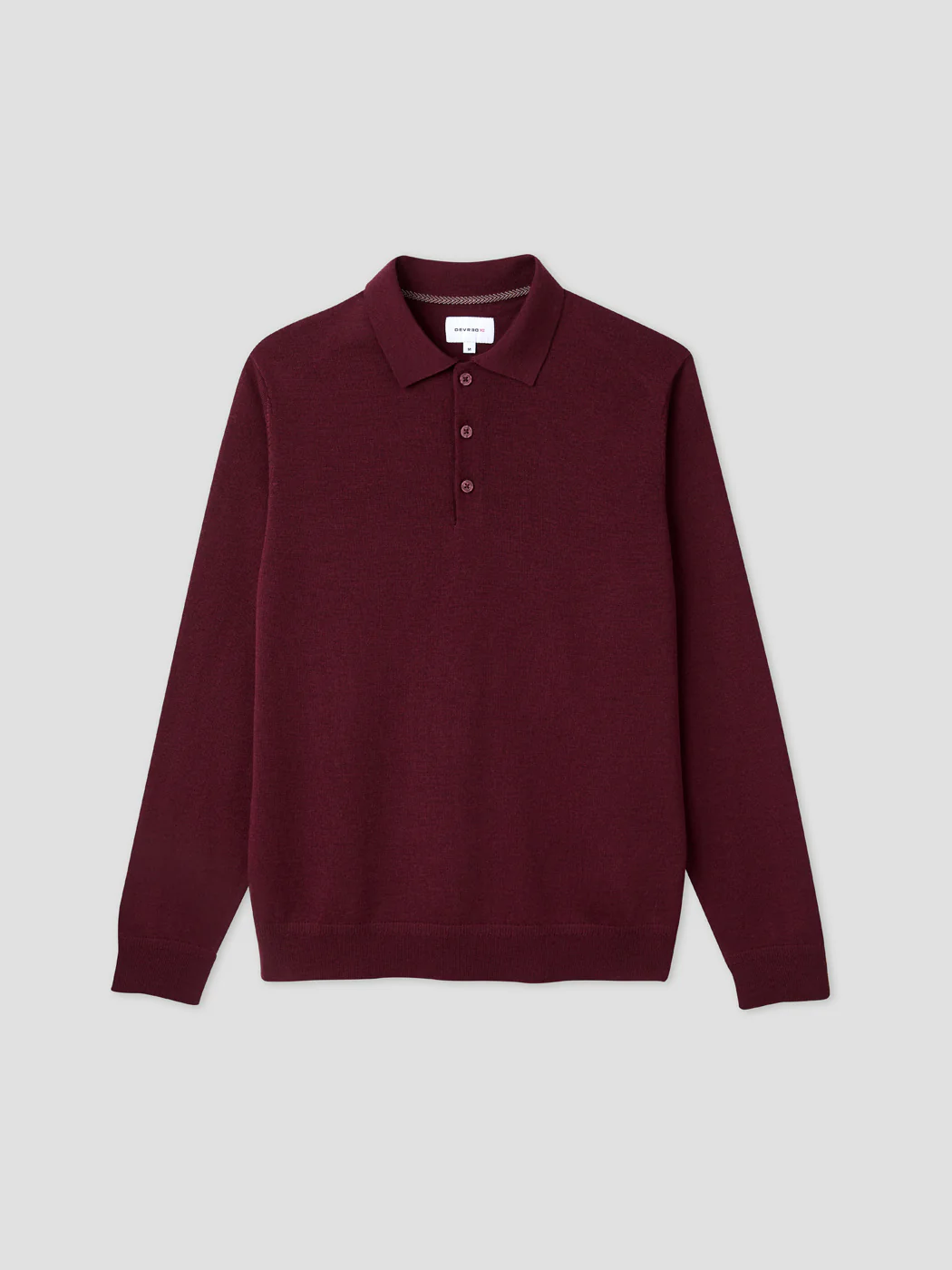 Polo boutonné en laine Mérinos - Image 3