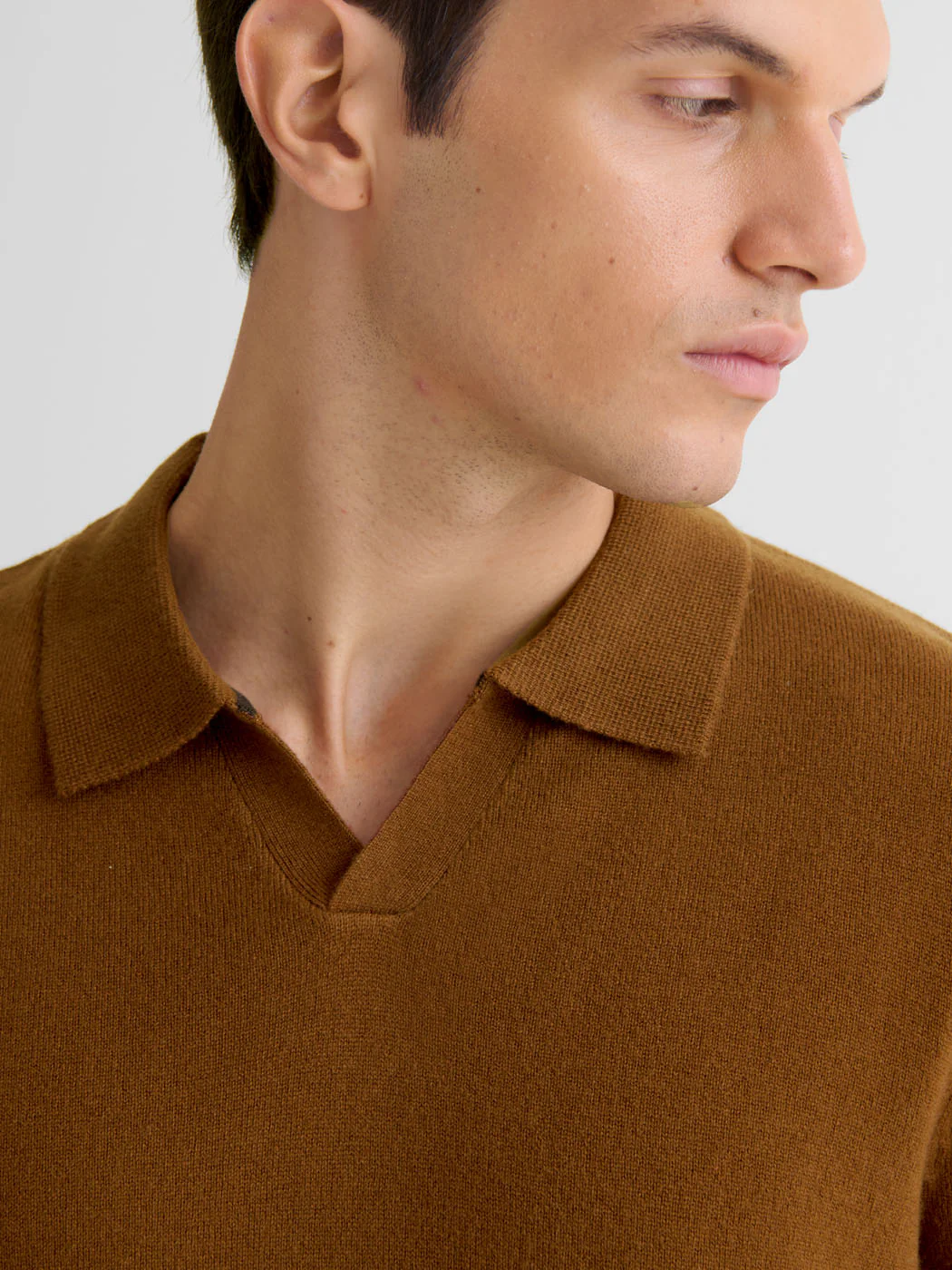 Pull col ouvert en laine et cachemire - Image 5