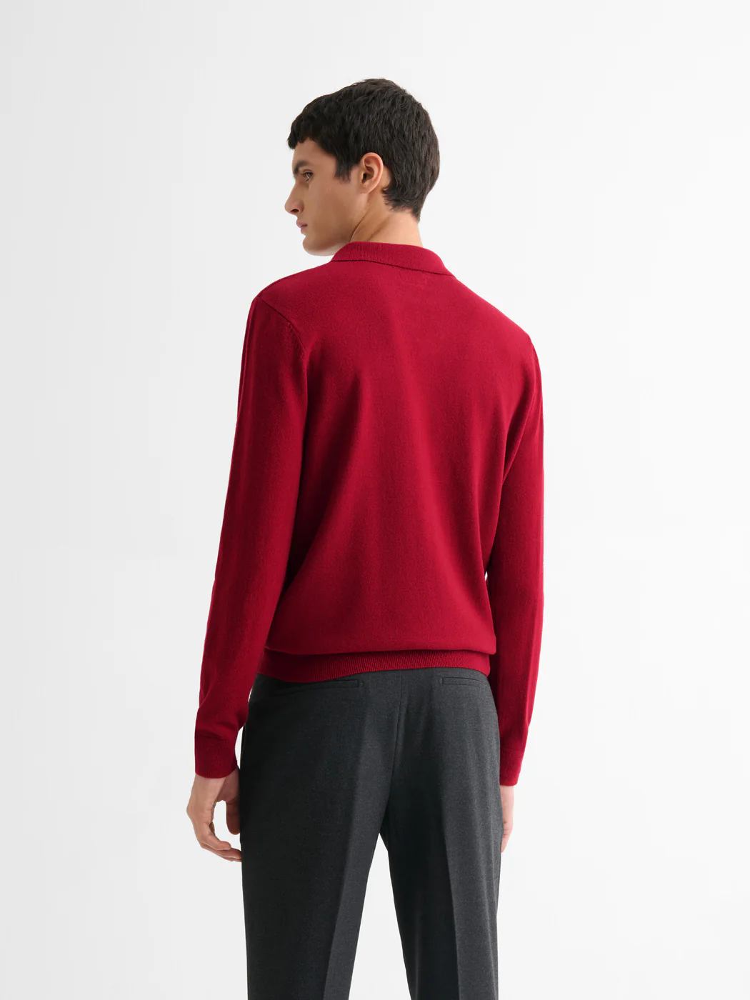 Pull col ouvert en laine et cachemire - Image 2