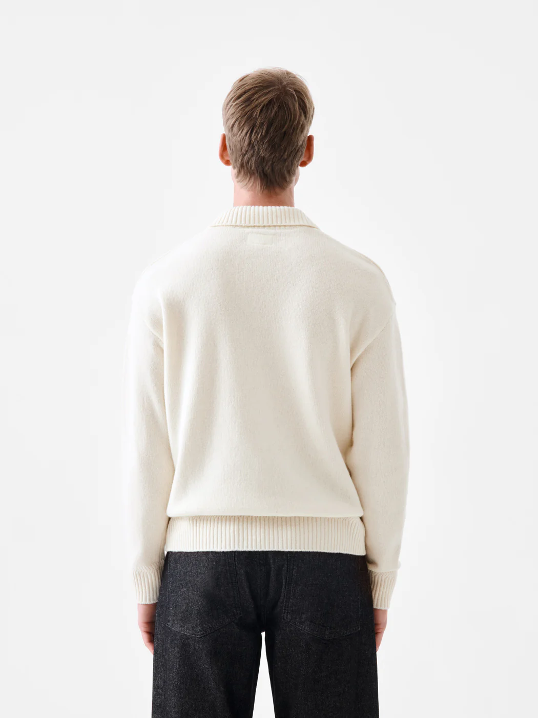 Pull double col polo ouvert - L'atelier - Image 2
